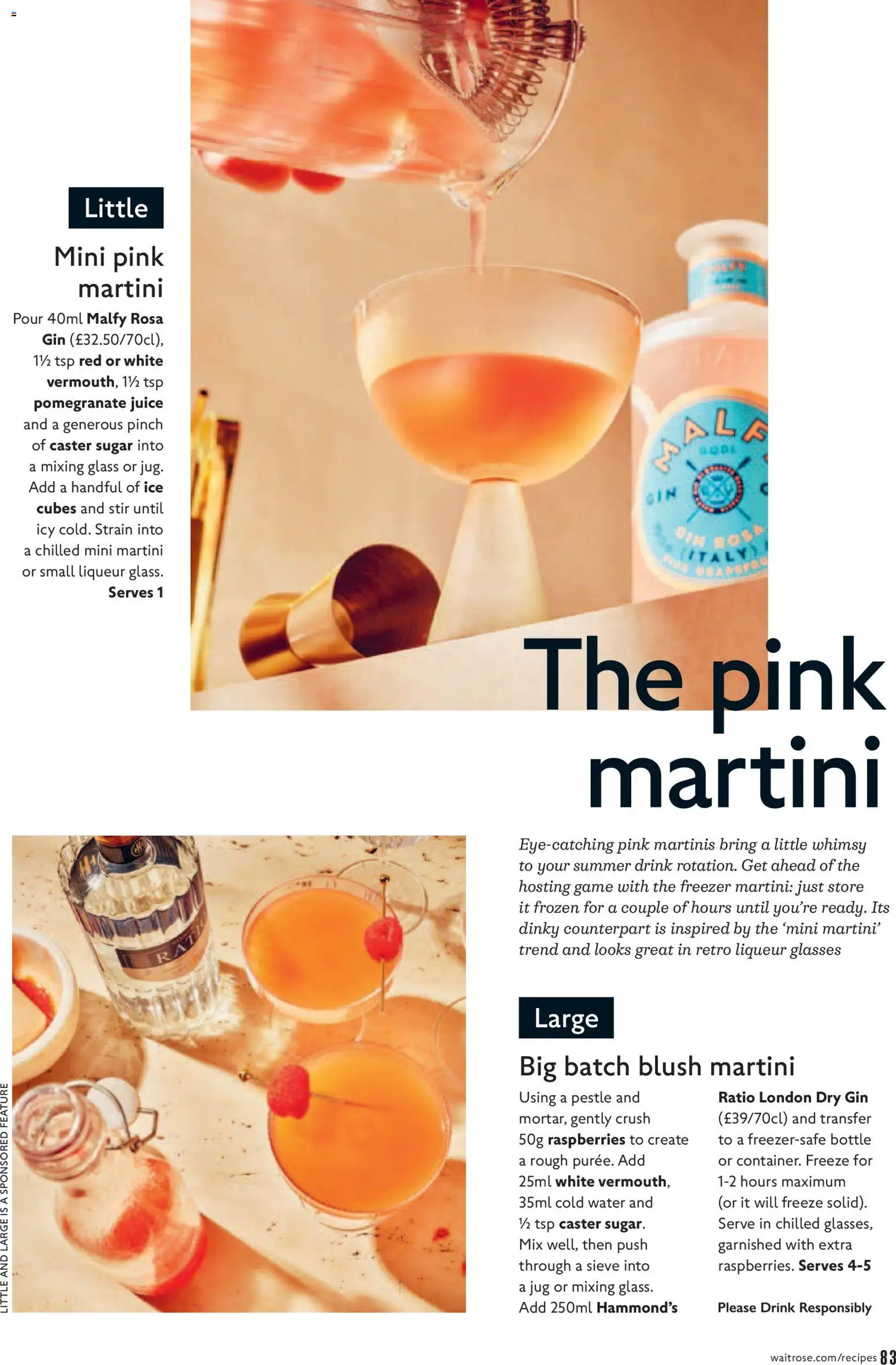 {H1} | Page: 83 | Products: Ice, Raspberries, Gin, Sugar
