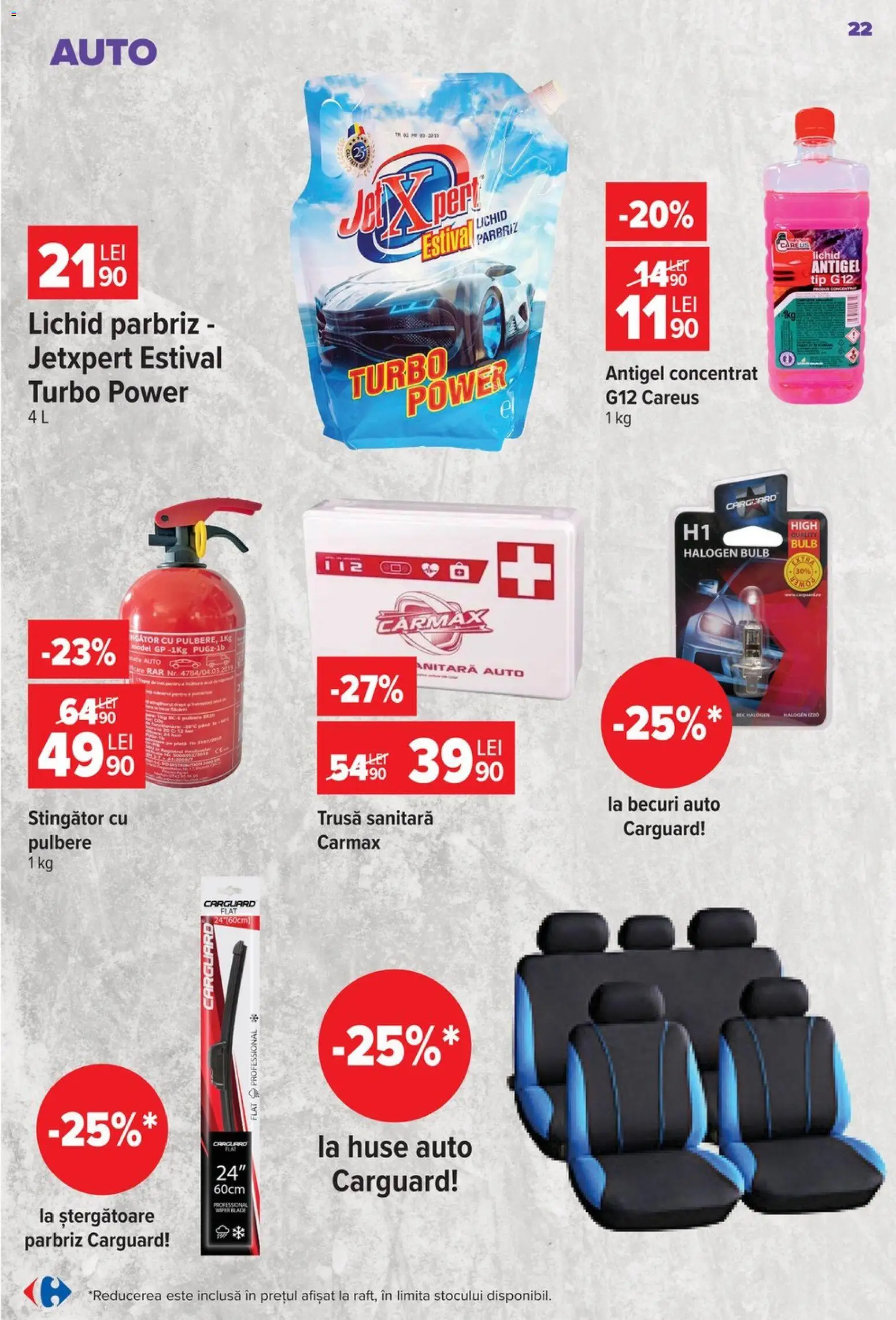 Noul catalog Carrefour – valabil de la 23.09.2026 | Pagină: 22 | Produse: Parbriz, Tip, Power