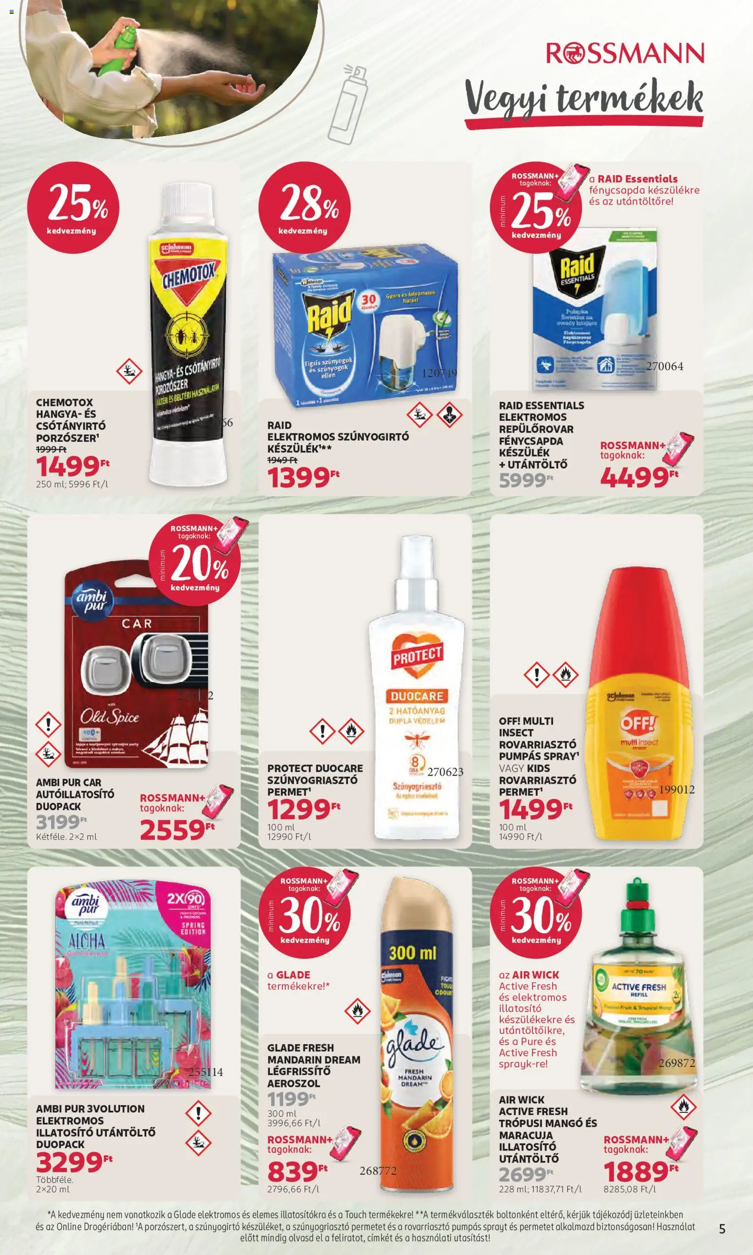 Rossmann akciós ujság - amely érvényes a következő dátumtól: 01.06.2026 | Oldal: 5 | Termékek: Old spice, Légfrissítő, Mandarin, Mangó