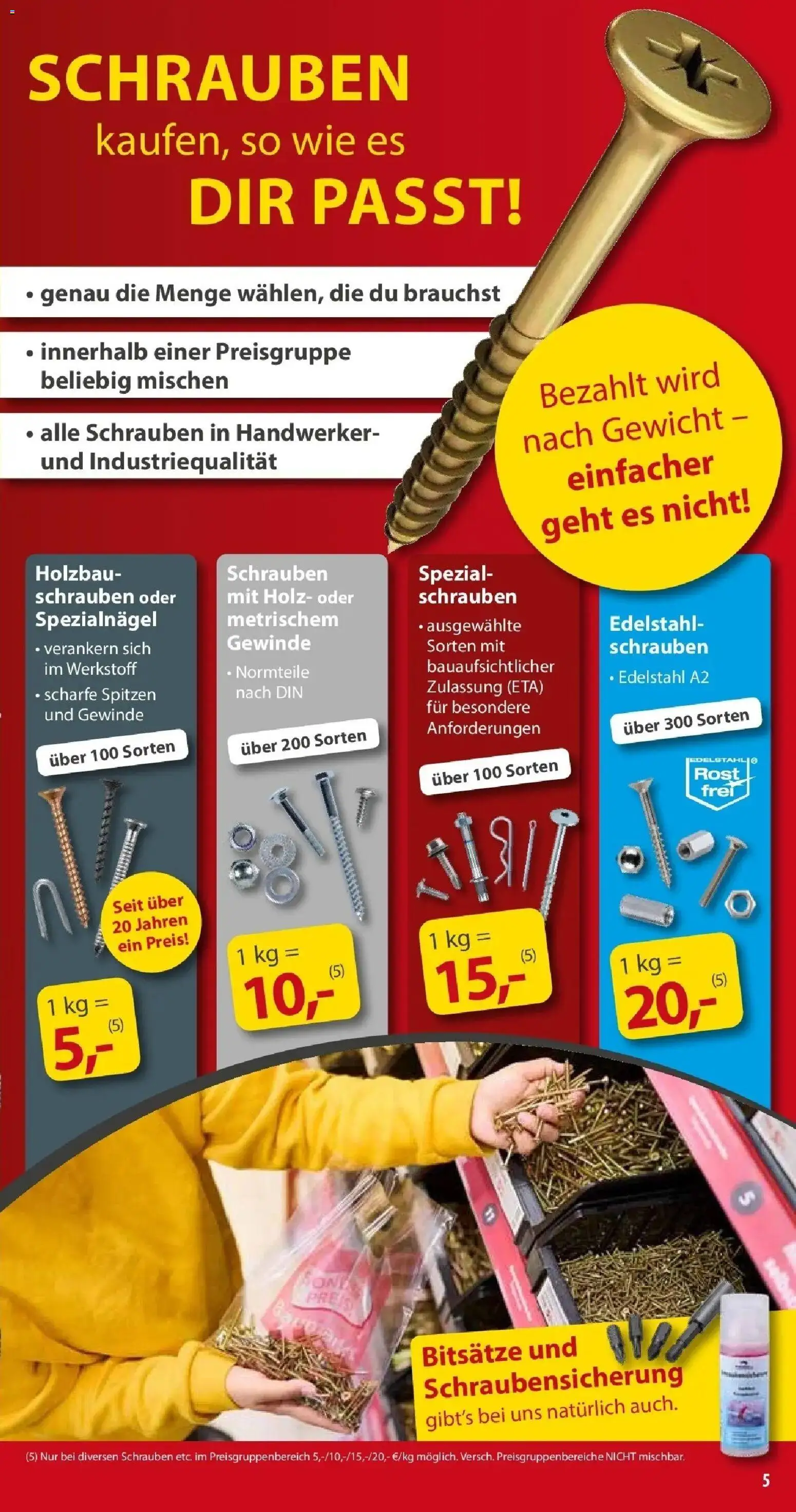 Sonderpreis Baumarkt Aktuelle Angebote – gültig ab 25.04.2026 | Seite: 5 | Produkte: Gewicht