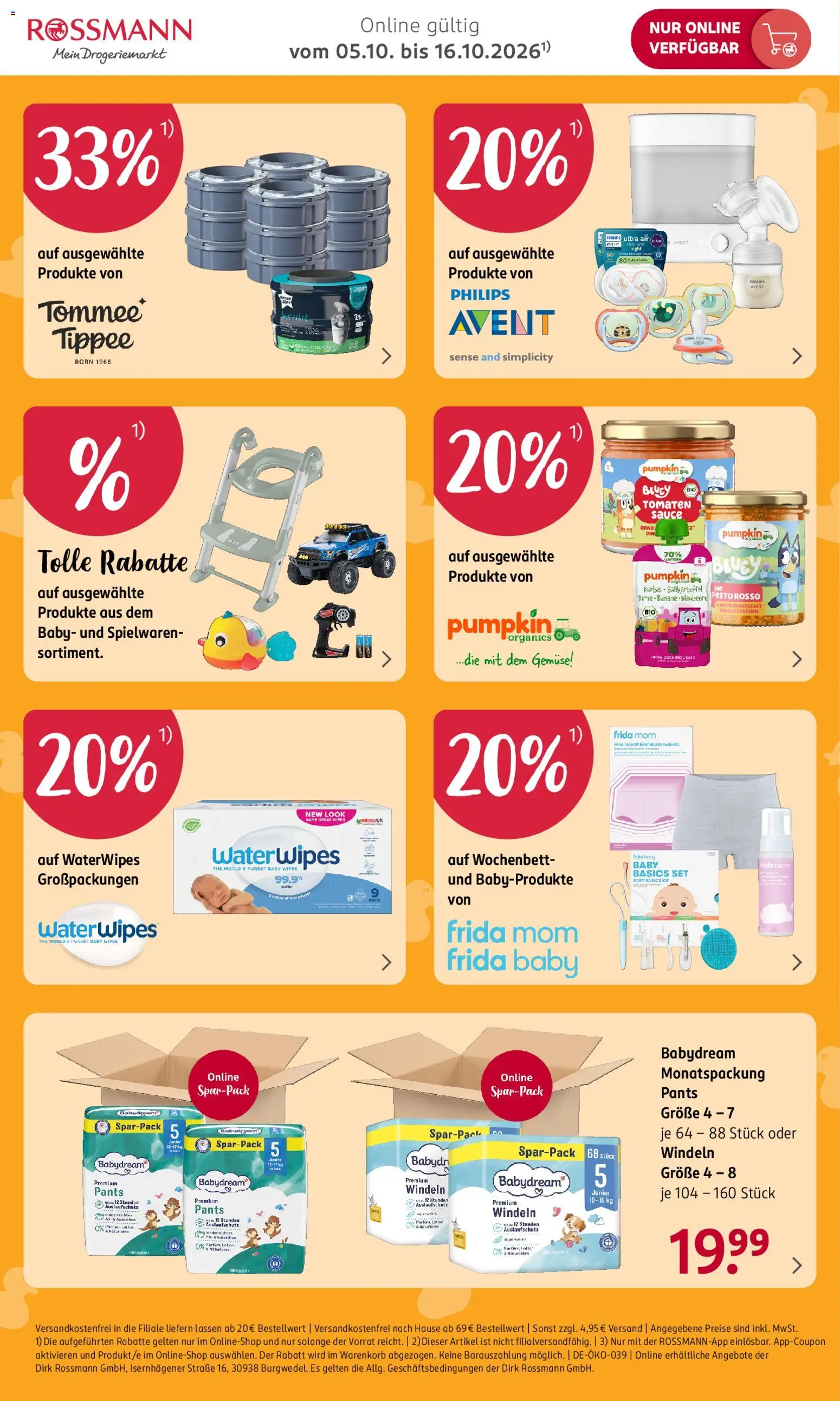 Rossmann Onlineprospekt – gültig ab 05.10.2026 | Seite: 2 | Produkte: Philips, Tomaten, Gemüse, Kürbis