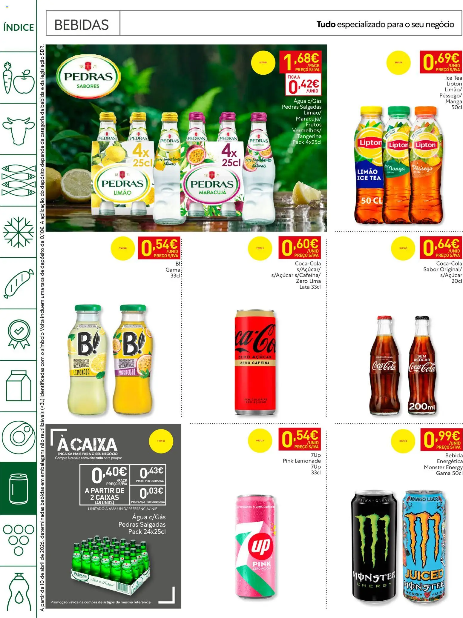 Recheio Horeca │ válido de 26.05.2026 | Página: 22 | Produtos: Agua, Caixa, Açúcar, Bebida
