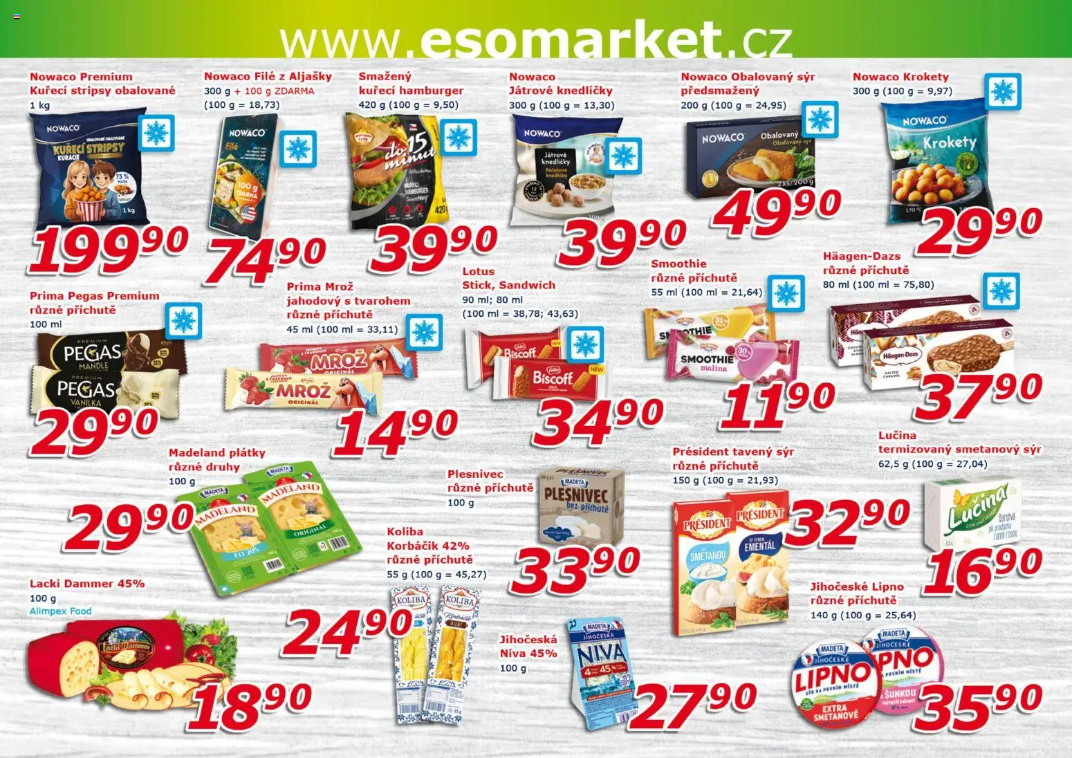 Eso market leták od 13.05.2026 | Strana: 4 | Produkty: Hamburger, Krokety, Lučina, Lotus