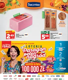 Pogląd oferty "Topaz gazetka - Express" - ważna od 24.09.2026 | Strona: 4 | Produkty: Jacobs, Kabanosy drobiowe, Szynka, Oshee