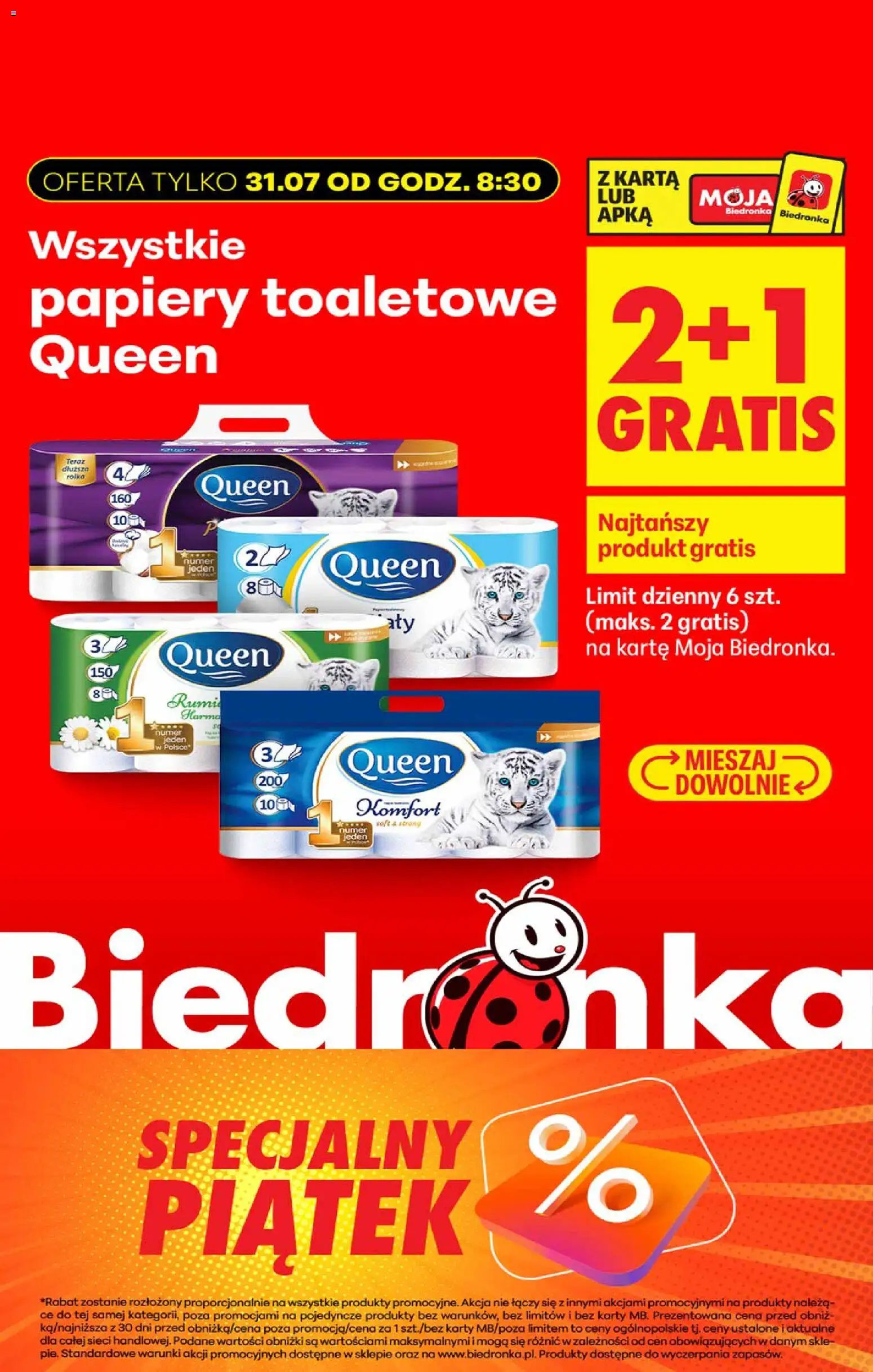 Biedronka gazetka - Okazje piątek od 31.07.2026 | Strona: 13 | Produkty: Karta
