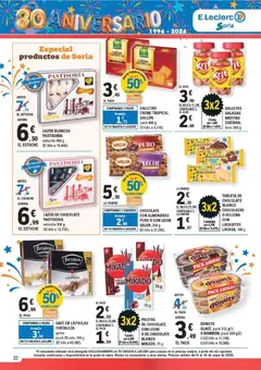 Vista previa E.Leclerc Soria válido desde el 06.05.2026 | Página: 22 | Productos: Leche, Café, Chocolate, Tableta