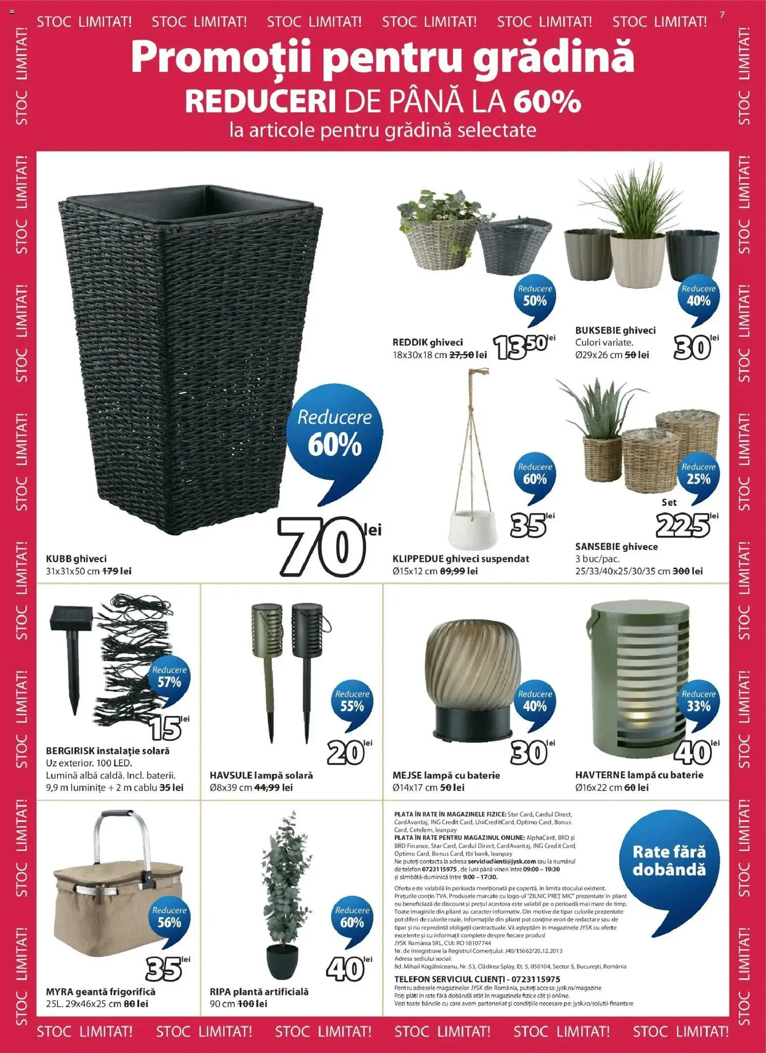 Noul catalog JYSK – valabil de la 23.07.2026 | Pagină: 7 | Produse: Telefon, Alba, Ghiveci, Lampă
