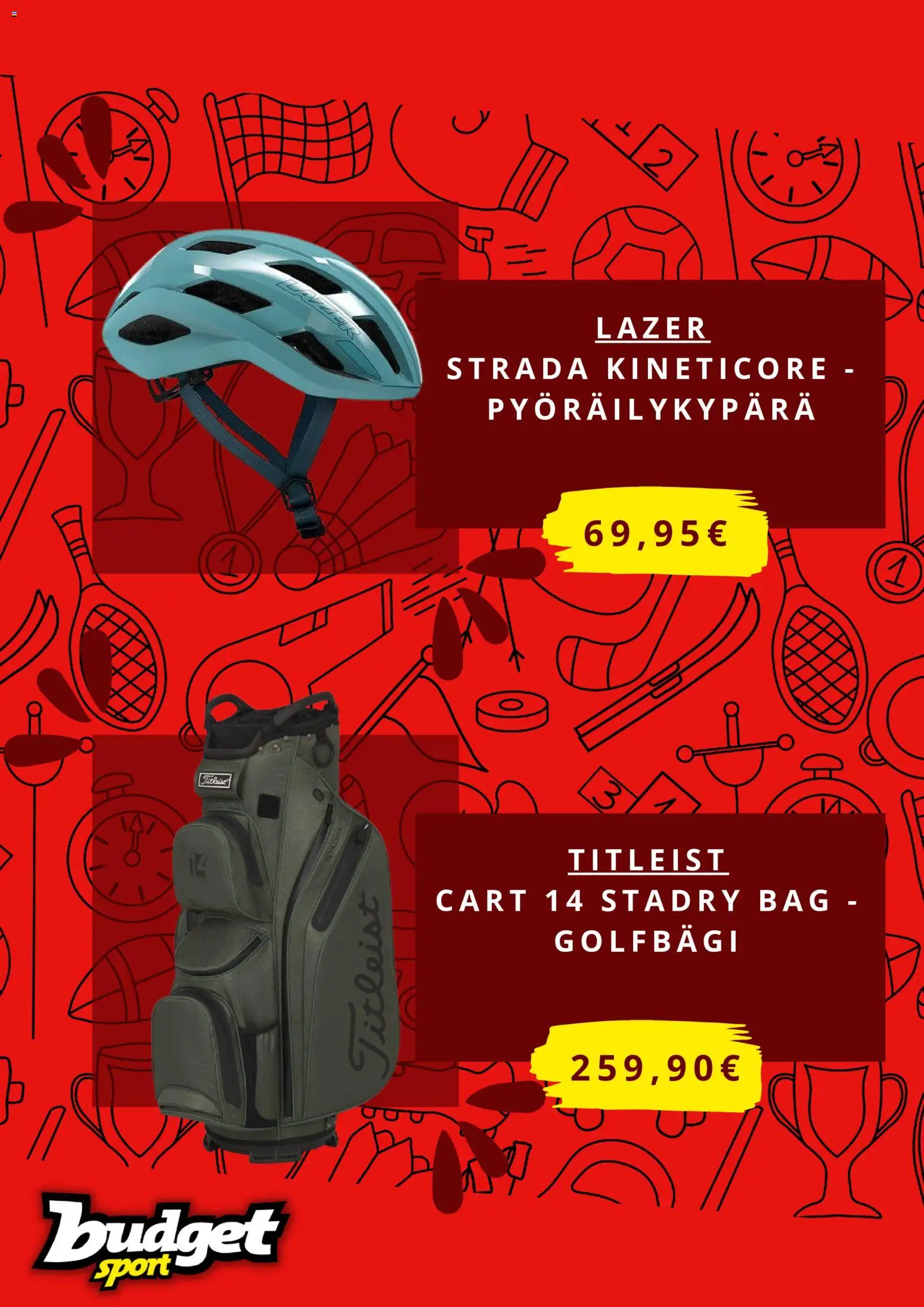 Budget Sport tarjoukset – voimassa 23/06/2026 alkaen | Sivu: 3 | Tuotteet: Pyöräilykypärä