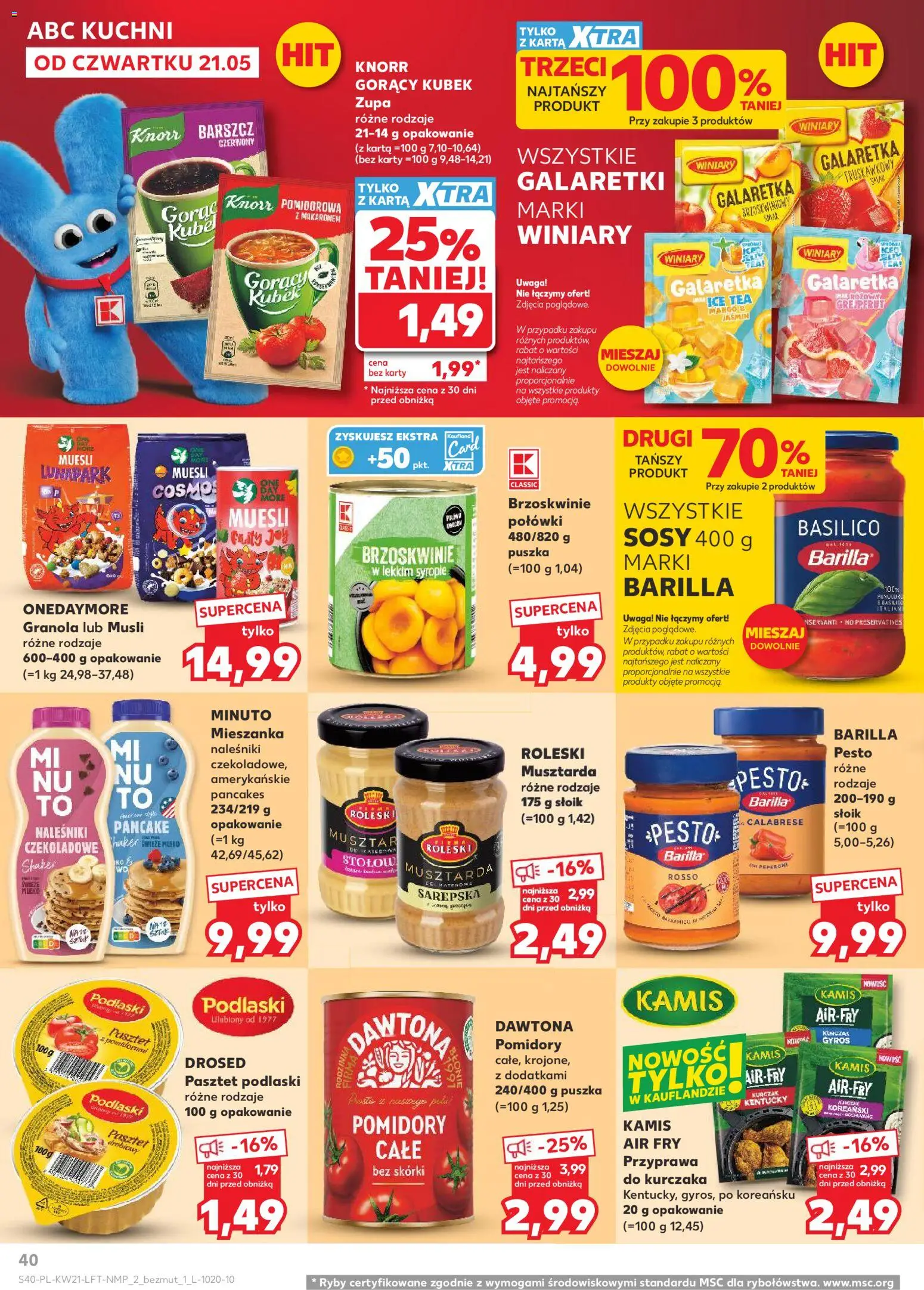 Kaufland gazetka od 21.05.2026 | Strona: 40 | Produkty: Gorący kubek, Musztarda, Naleśniki, Pancakes