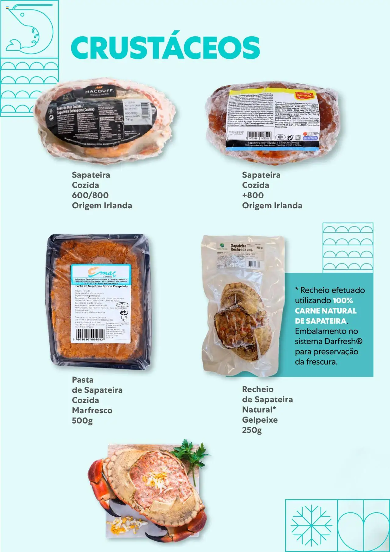 Recheio - Congelados do Mar e da Terra │ válido de 14/07/2025 | Página: 10 | Produtos: Sapateira, Carne