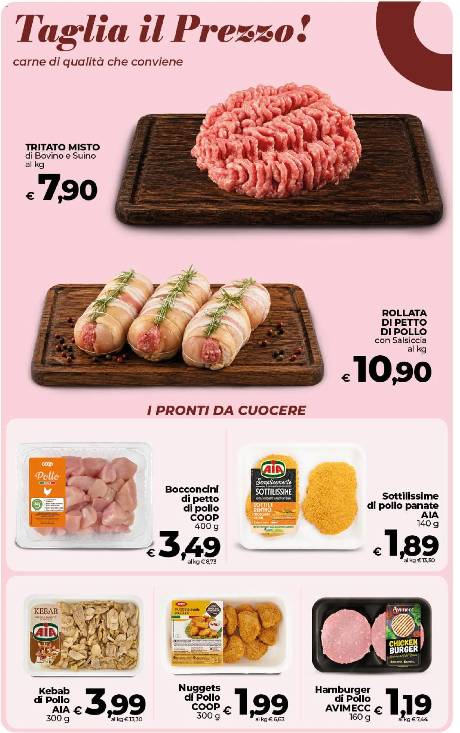 Volantino Ipercoop del 21/08/2026 | Pagina: 26 | Prodotti: Bovino, Petto di Pollo, Pollo, Nuggets