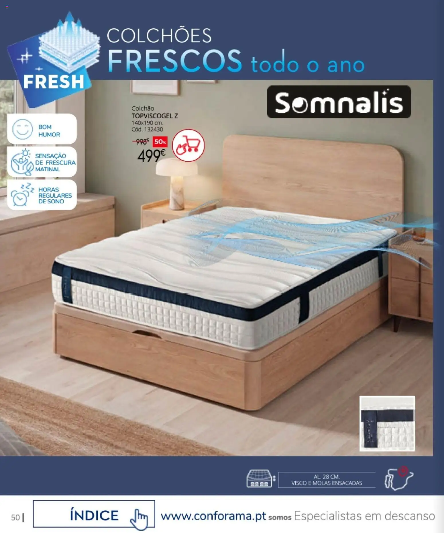 Conforama Camitis │ válido de 06/08/2026 | Página: 50 | Produtos: Colchões, Colchão