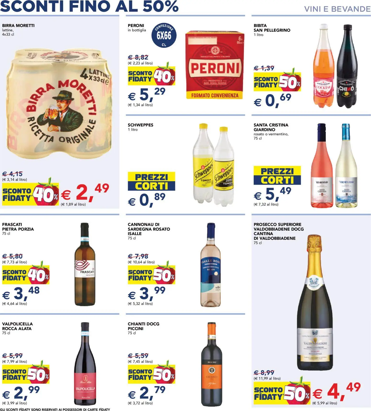 Volantino Esselunga S del 18.05.2026 | Pagina: 14 | Prodotti: Birra, Prosecco, Birra Moretti, Bottiglia