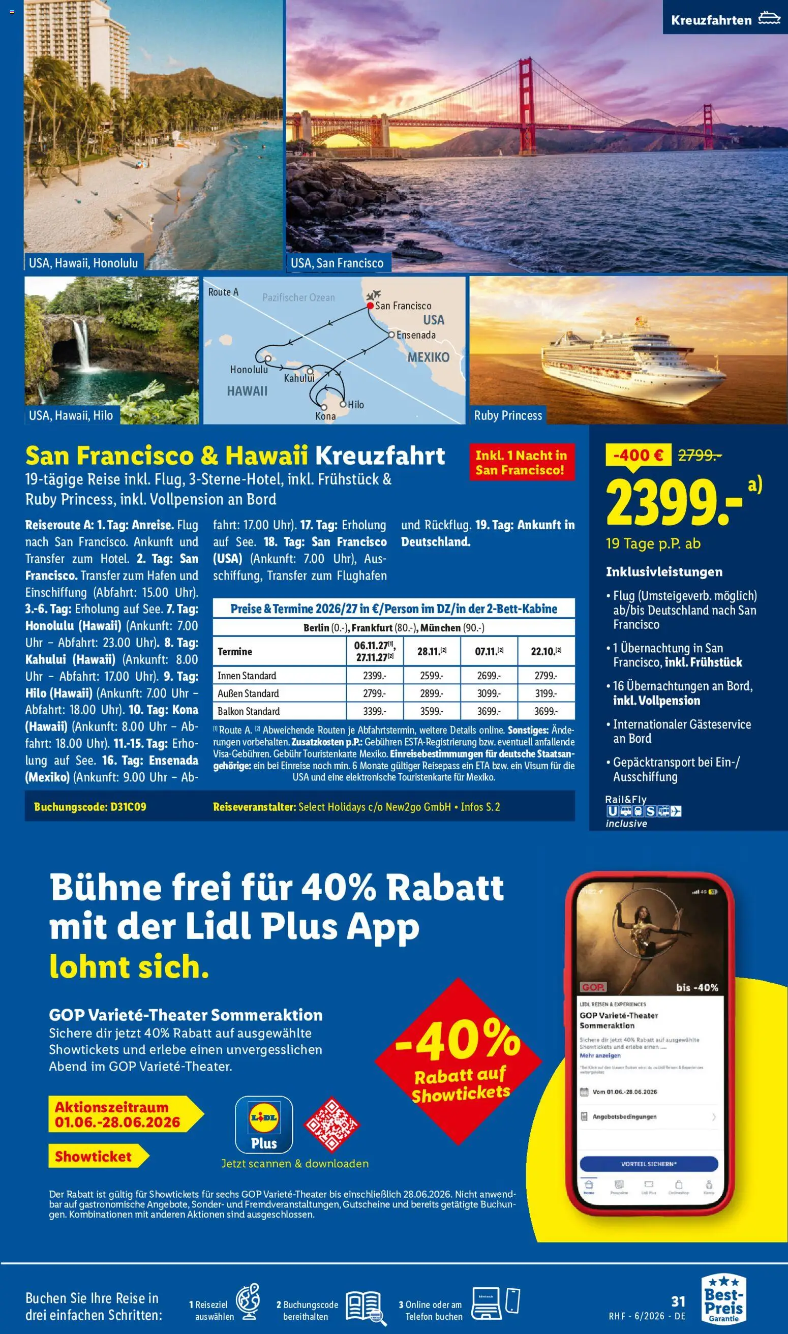 Lidl Reisen Prospekt – gültig ab 30.05.2026 | Seite: 31 | Produkte: Telefon, Uhr