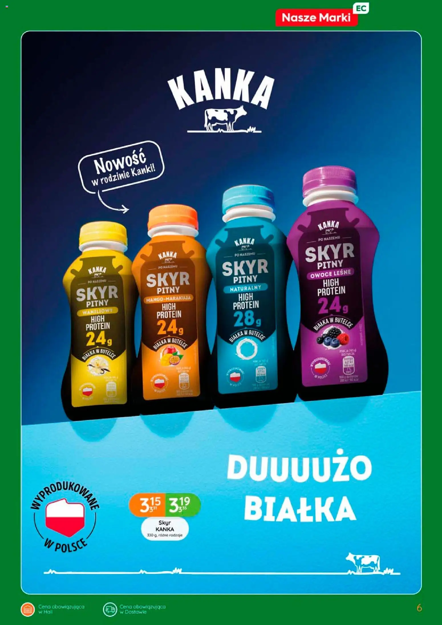 Eurocash gazetka od 17.09.2026 | Strona: 6 | Produkty: High Protein, Skyr pitny, Owoce leśne, Owoce