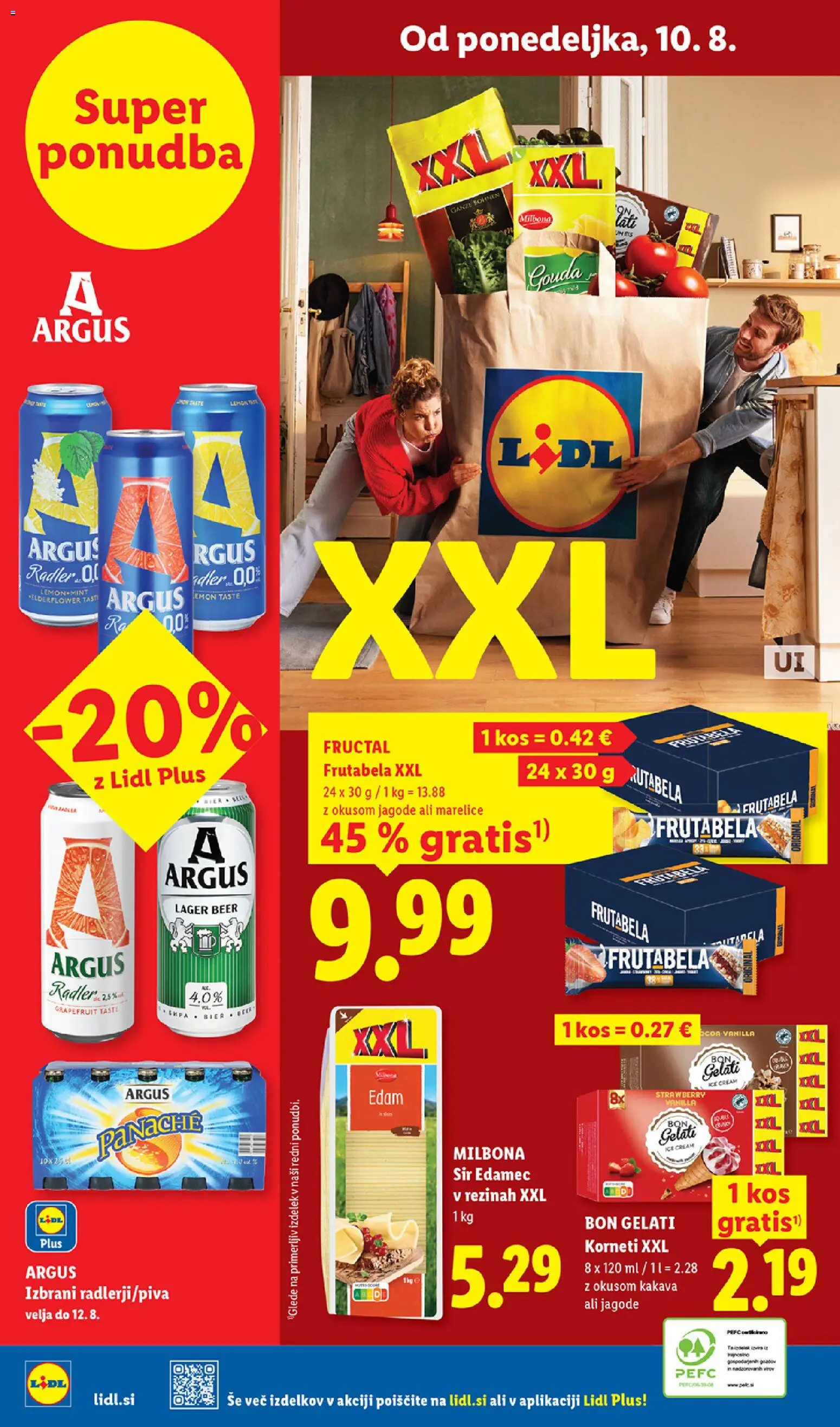 Novi Lidl katalog ponudbe – veljaven od 06.08.2026 | Stran: 68 | Izdelki: Marelice, Kos, Radler, Sir