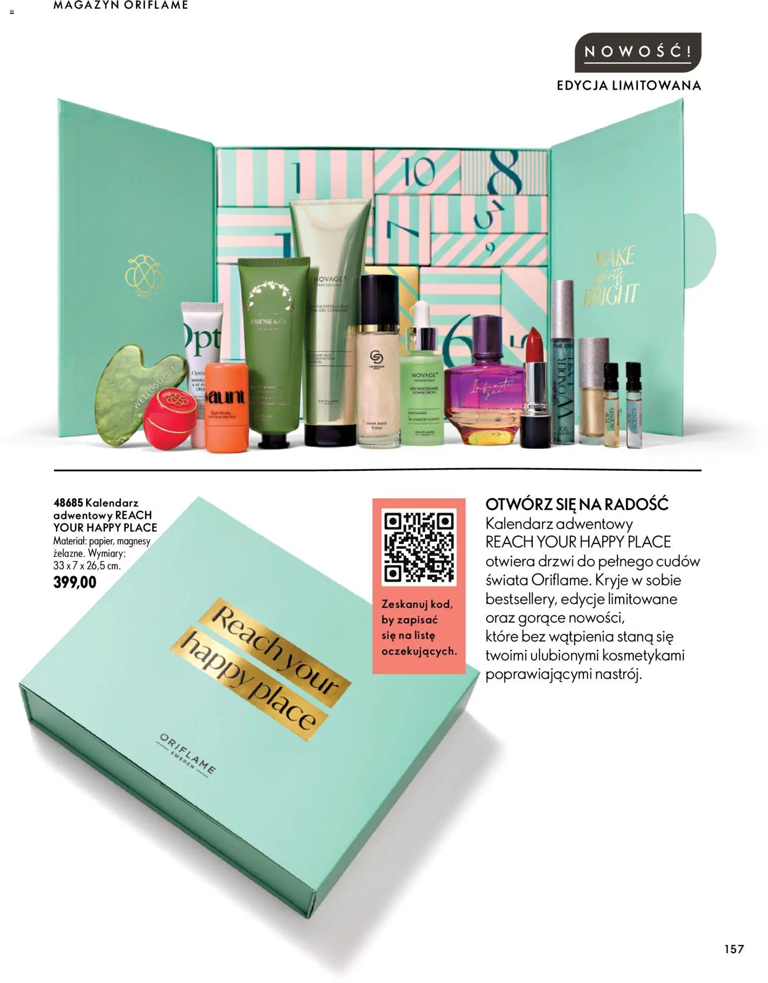 Oriflame Katalog 14 2026 od 30.09.2026 | Strona: 157 | Produkty: Kalendarz adwentowy, Kalendarz, Drzwi