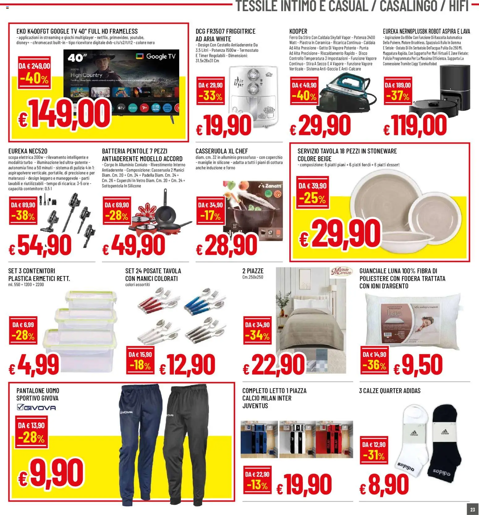 Volantino Famila del 03/09/2026 | Pagina: 23 | Prodotti: Disco, Contenitore, Forno, Ferro