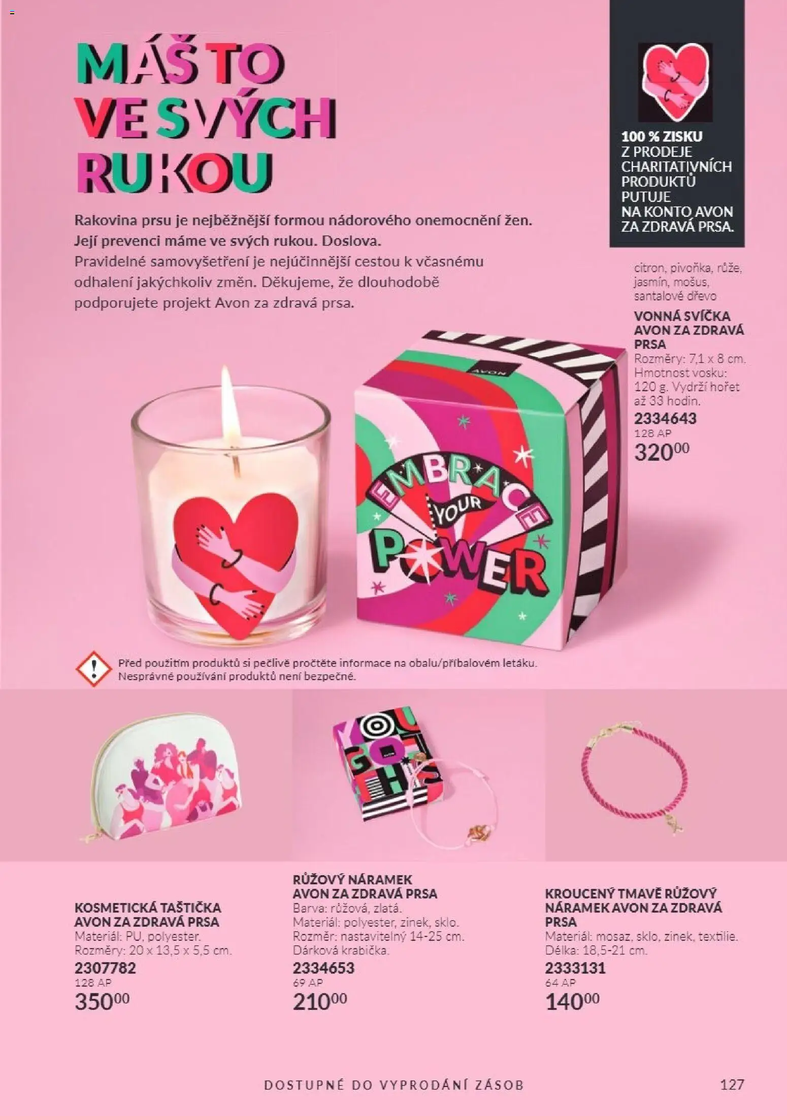 Avon Katalog 10/2026 od 01.10.2026 | Strana: 127 | Produkty: Kosmetická taštička, Svíčka