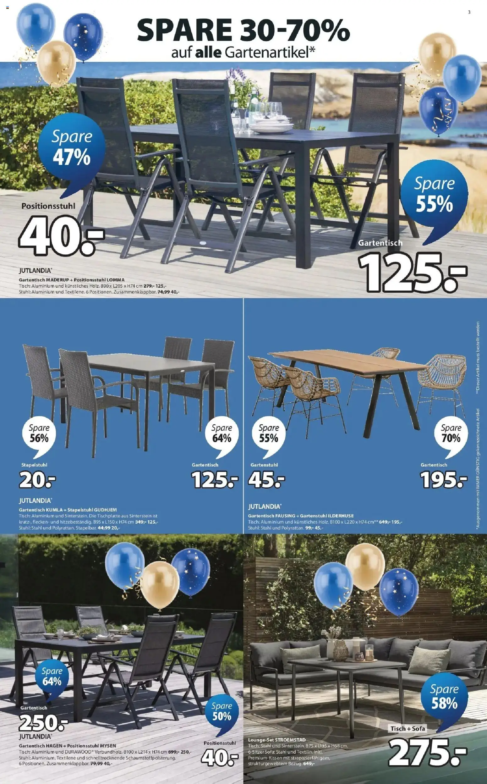 JYSK Große Eröffnung in Schwechat spare bis zu 75% gültig ab 02.07.2025 | Seite: 3 | Produkte: Sofa, Tisch, Stuhl