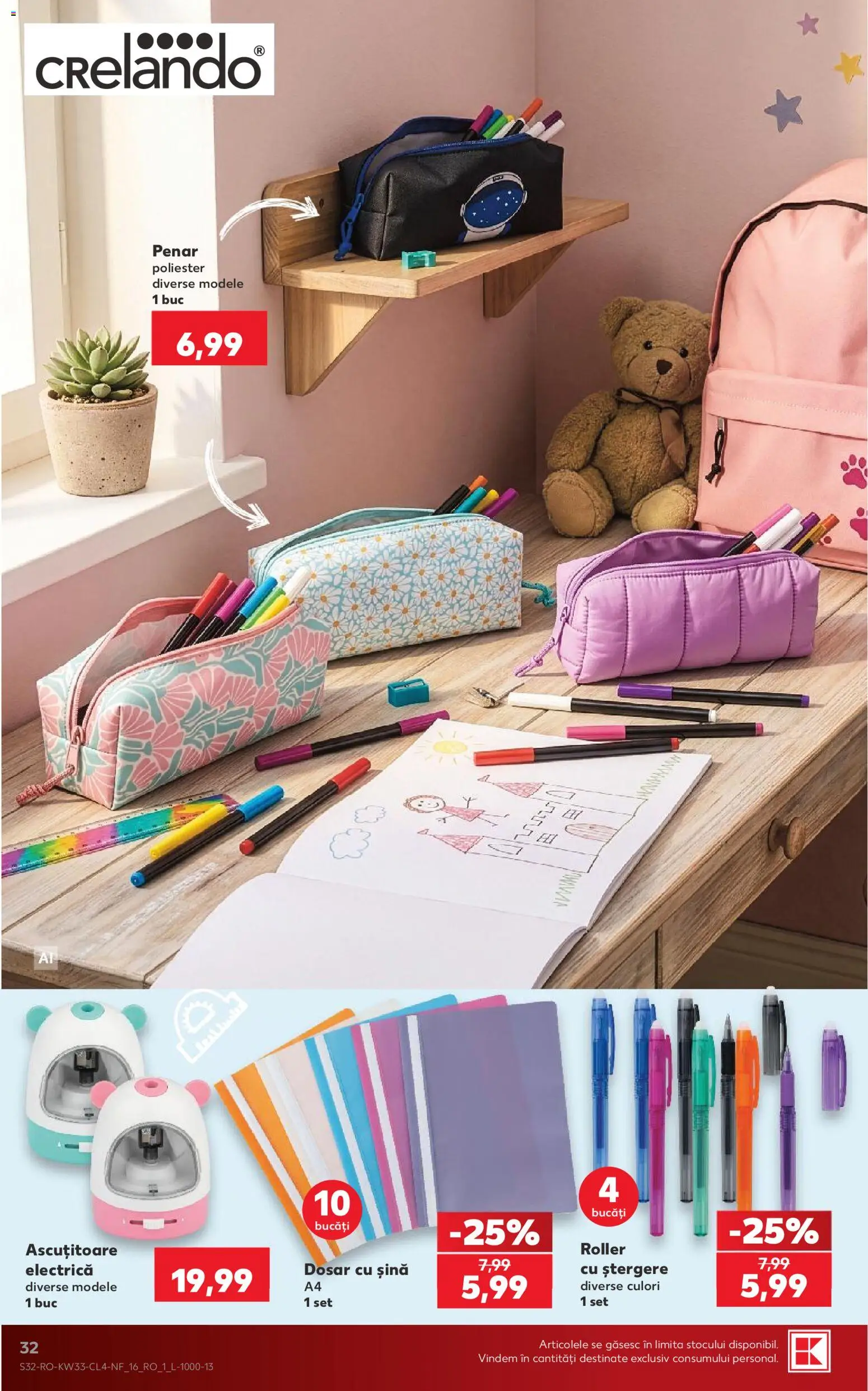 Noul catalog Kaufland – valabil de la 12.08.2026 | Pagină: 32 | Produse: Electrică, Ascuțitoare