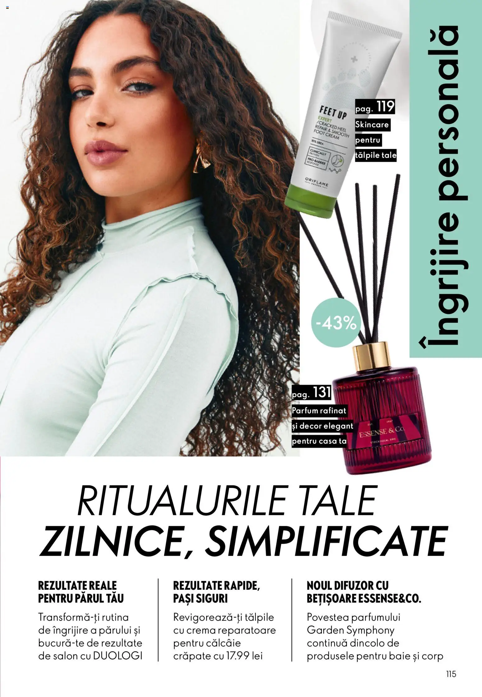 Noul catalog Oriflame – valabil de la 09.09.2026 | Pagină: 115 | Produse: Difuzor, Parfum, Cremă