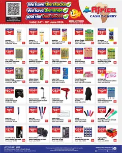 Africa Cash & Carry specials catalogue – valid from 04.06.2026 | Page: 29