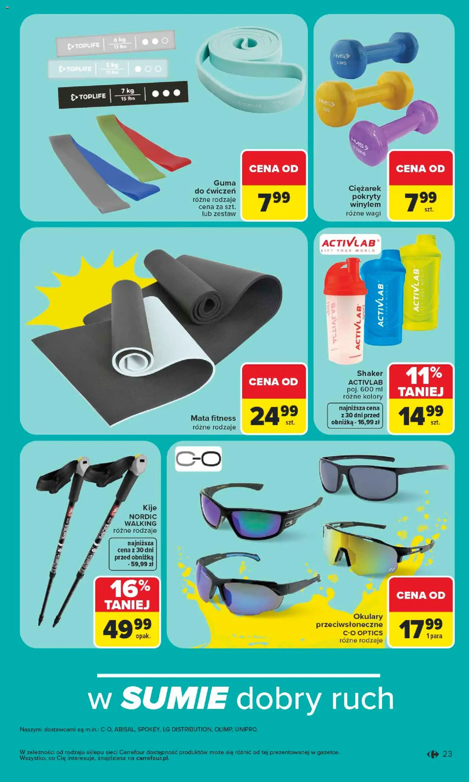 Carrefour gazetka - Latem jest pięknie od 06.07.2026 | Strona: 23 | Produkty: Okulary, Okulary przeciwsłoneczne