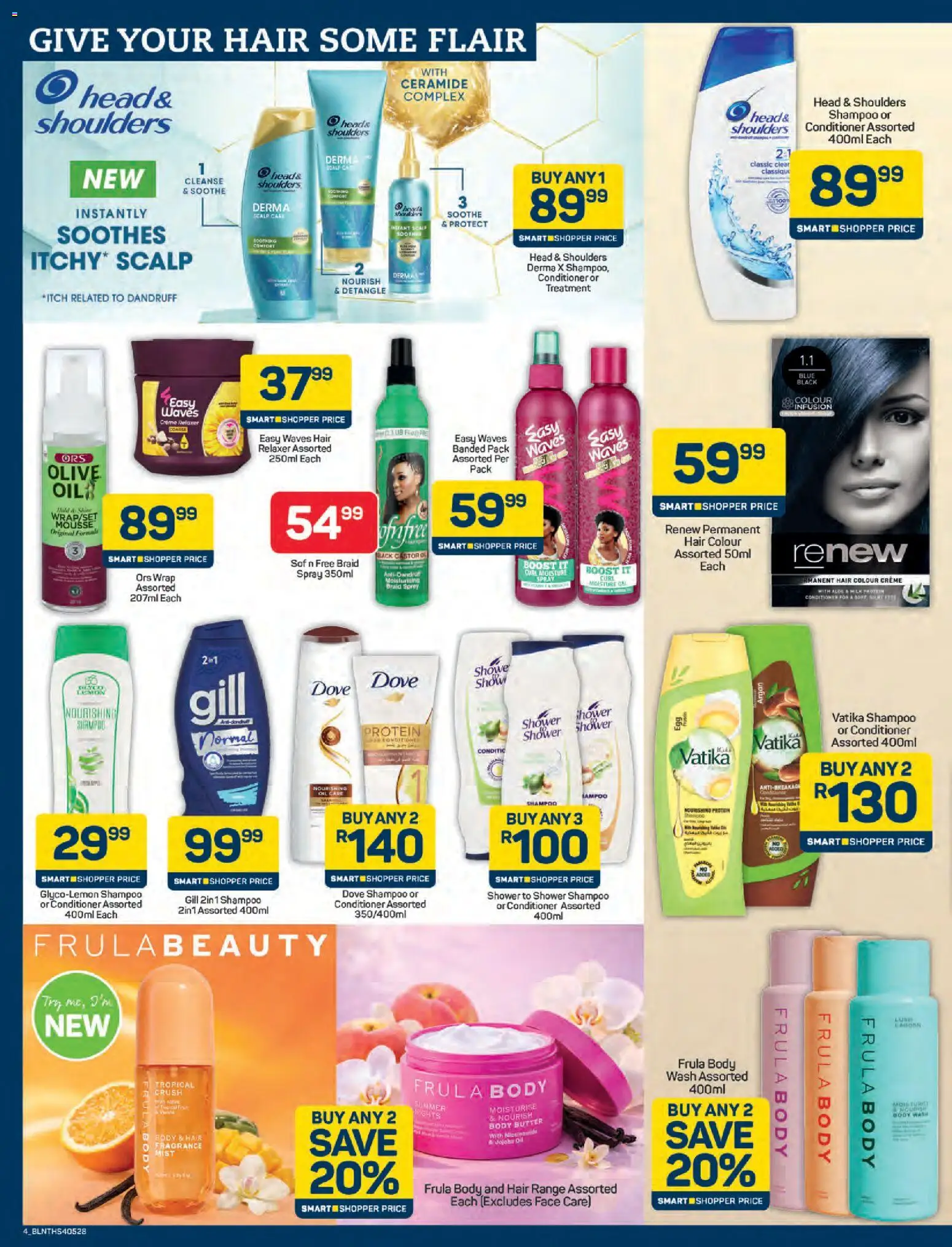 New Pick n Pay catalogue – valid from 25.05.2026 | Page: 4 | Products: Shower, Butter, Conditioner, Relaxer