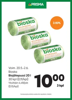 Prisma-mainoslehti voimassa 20.05.2026 alkaen