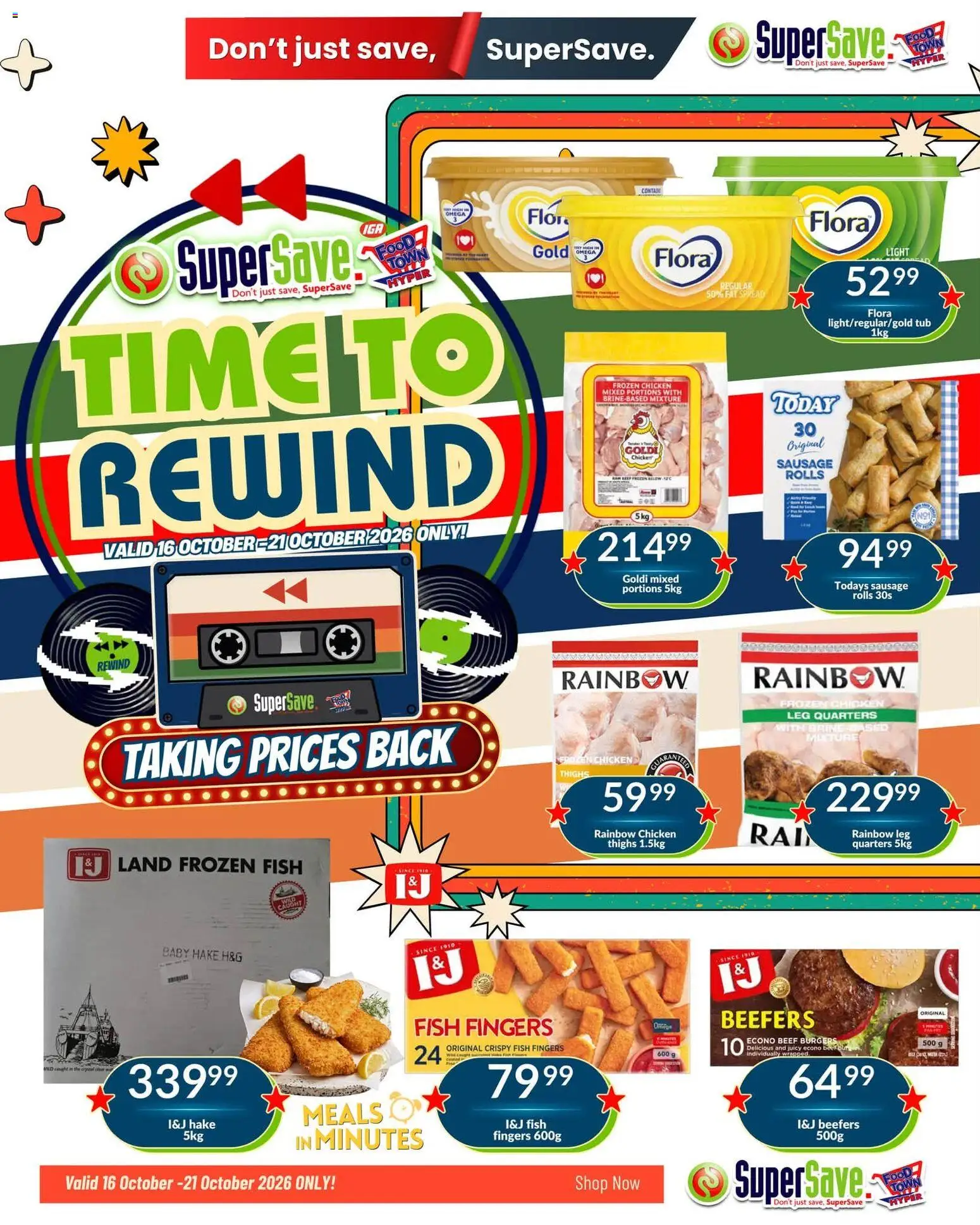 New Super Save catalogue – valid from 15/10/2026 | Page: 5 | Products: Chicken, Fish, Fat spread, Sausage