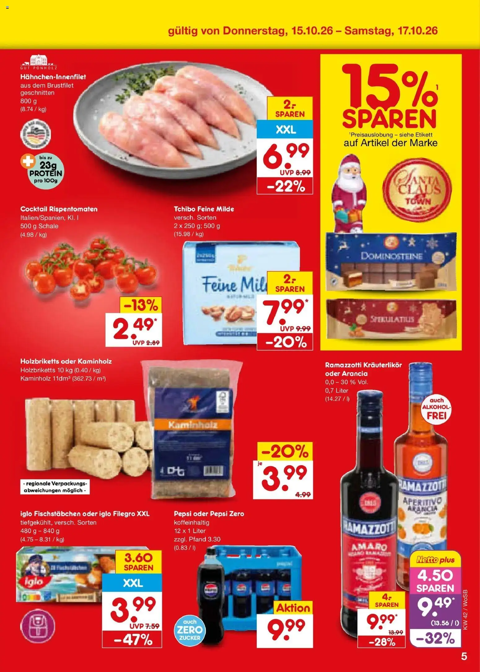 Netto Marken-Discount Prospekt Ludwigshafen-Edigheim (ab 12.10.2026) » Angebote | Seite: 57 | Produkte: Iglo, Fischstabchen, Alkohol, Pepsi