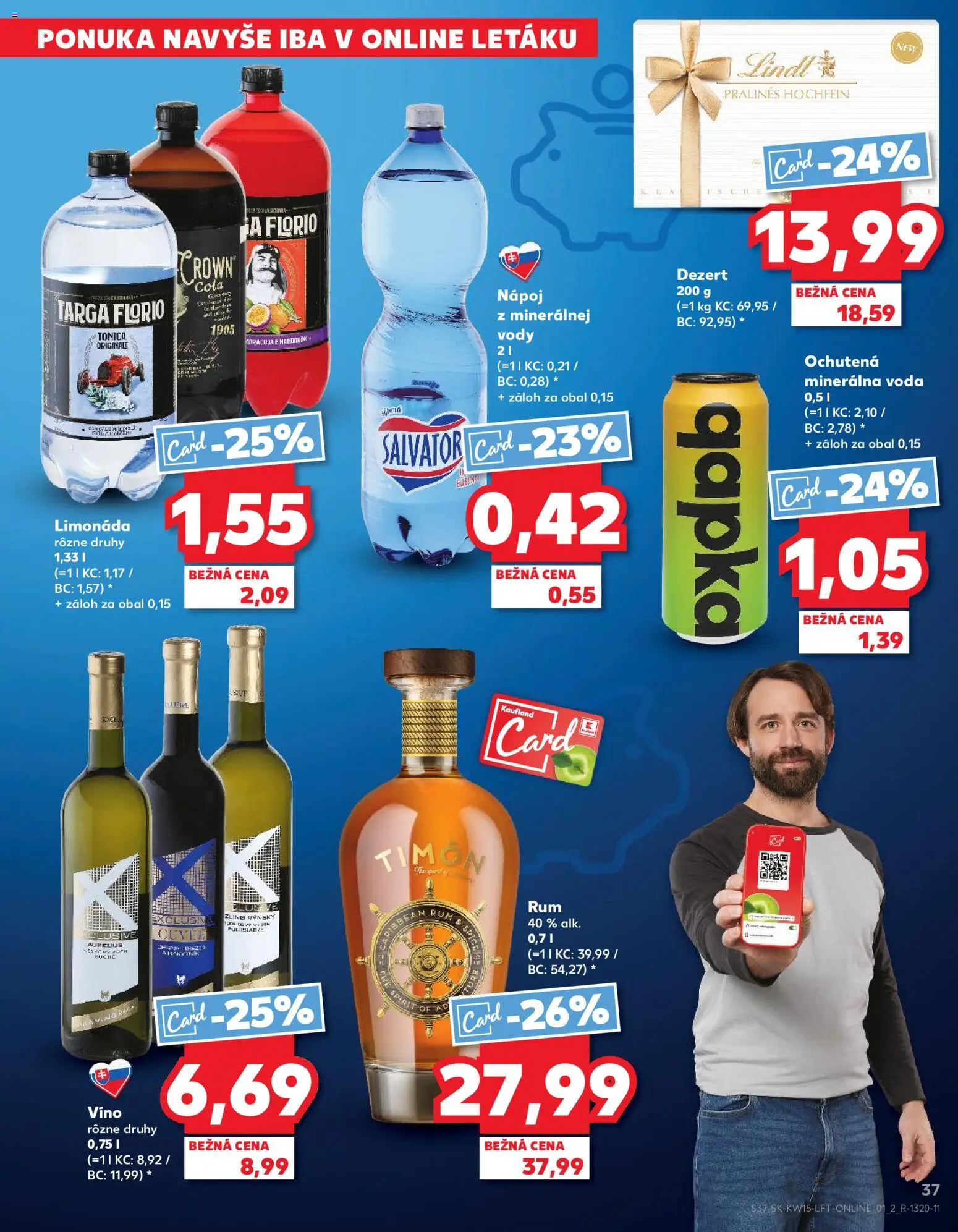 Kaufland SK akciós ujság - amely érvényes a következő dátumtól: 09.04.2026 | Oldal: 37 | Termékek: Rum, Cola, Só