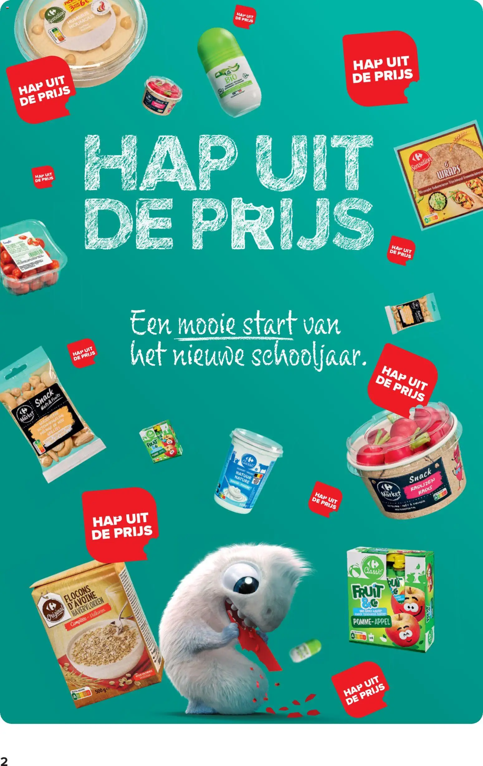 {H1} | Pagina: 2 | Producten: Havervlokken, Fruit, Hummus