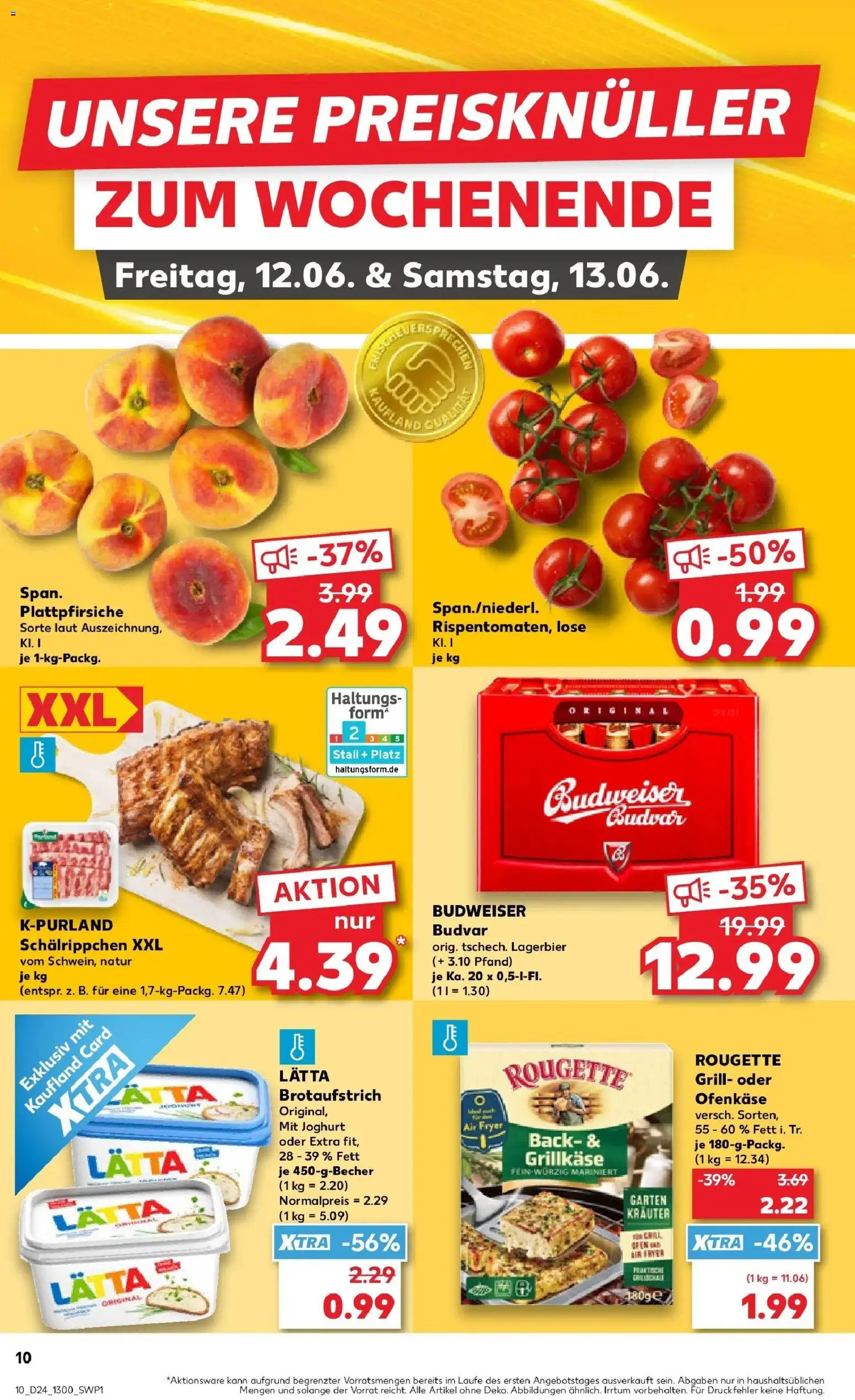 Kaufland Prospekt Ahlen – gültig ab 11.06.2026 | Seite: 10 | Produkte: Grill, Joghurt, Lätta, Budweiser