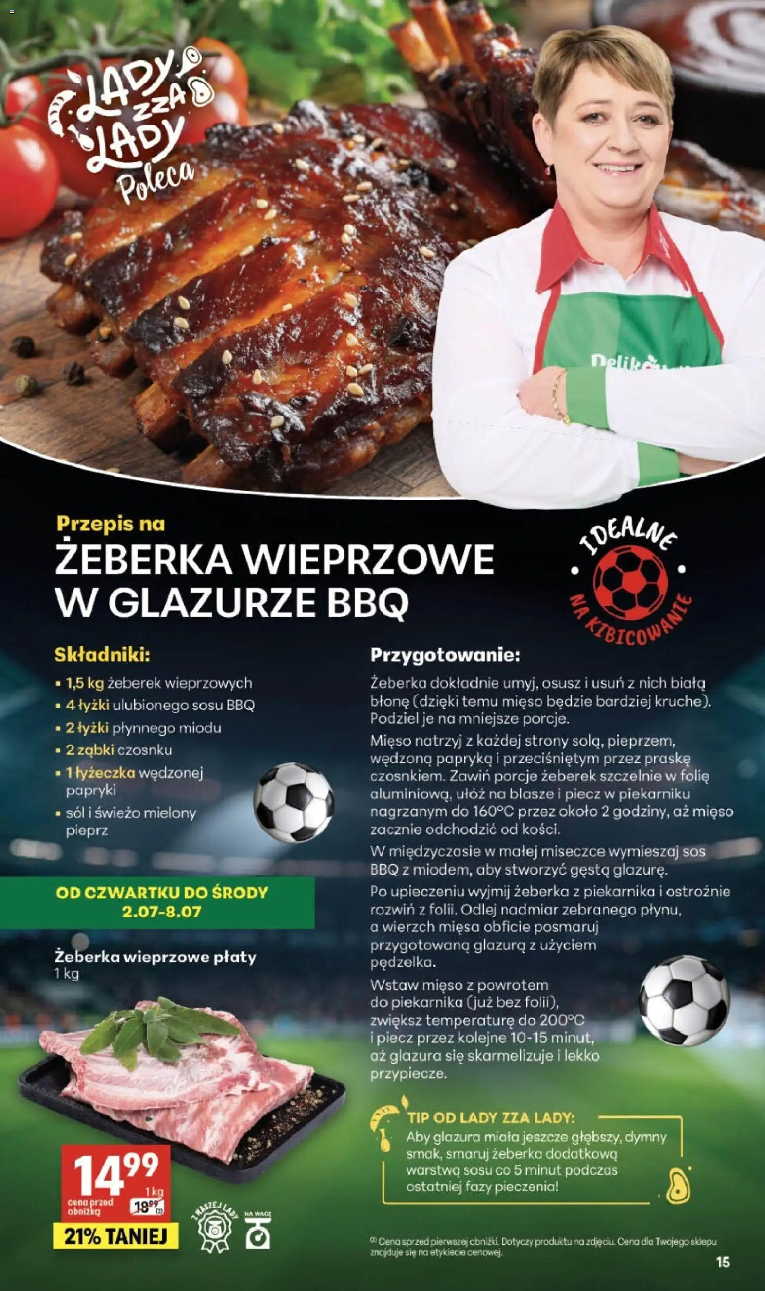 Delikatesy Centrum gazetka od 02.07.2026 | Strona: 15 | Produkty: Mięso, Sos, Sól, Pieprz