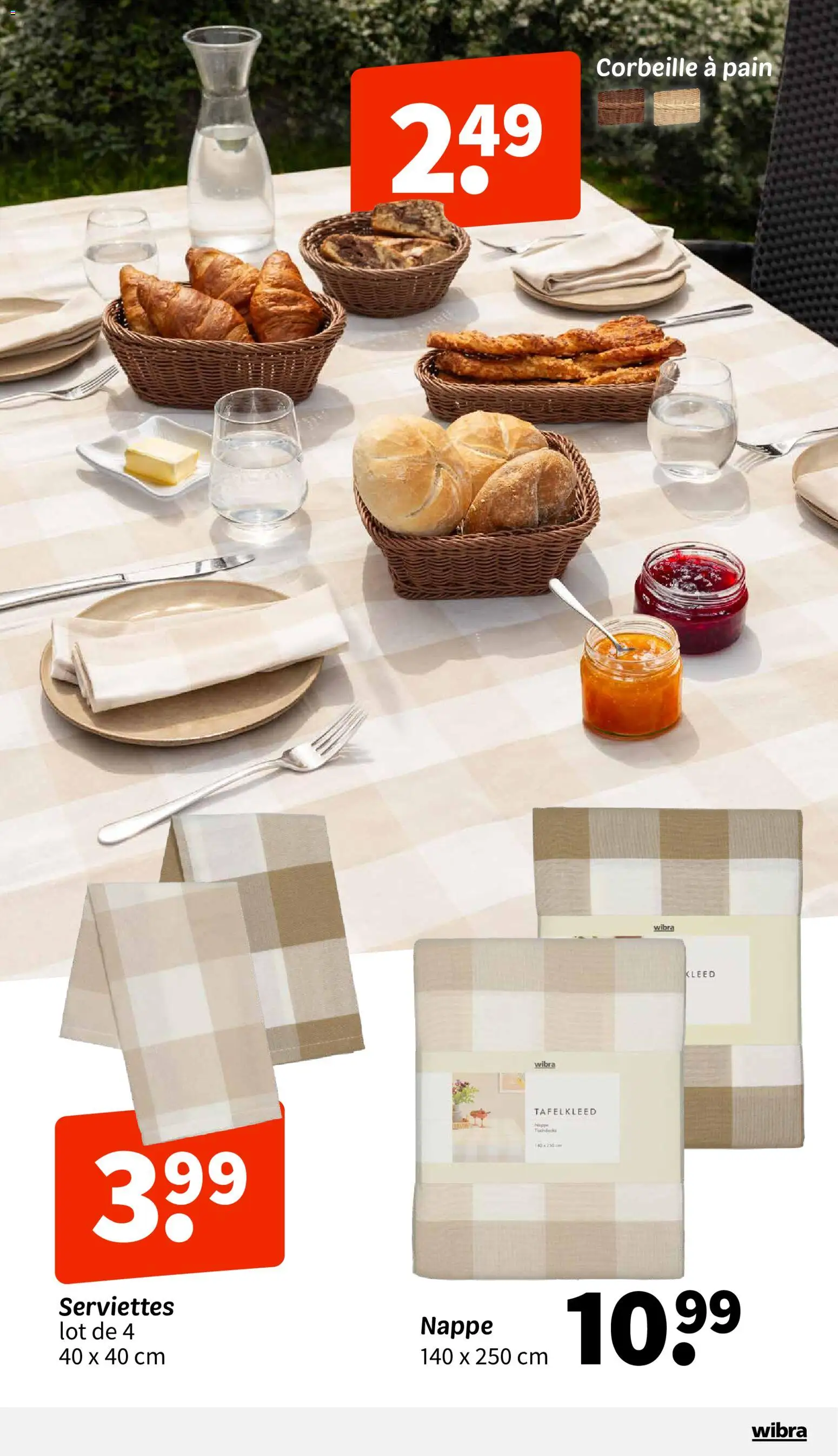 {H1} | Page: 5 | Produits: Nappe, Pain