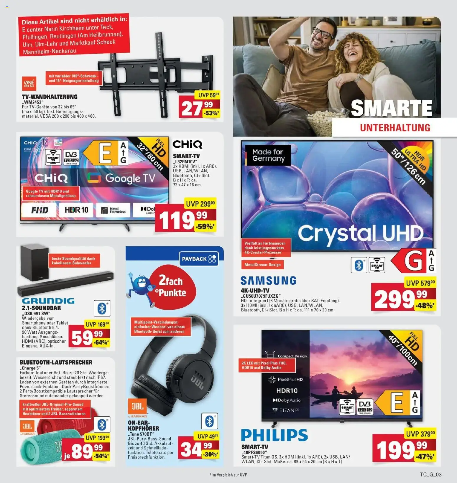 E center Prospekt Göppingen – gültig ab 17.05.2026 | Seite: 41 | Produkte: Lautsprecher, Samsung, Smartphone, TV
