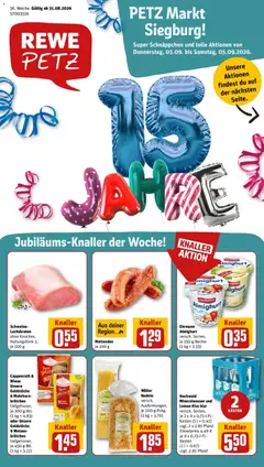 Rewe Prospekt Siegburg ab 31.08.2026 gültig