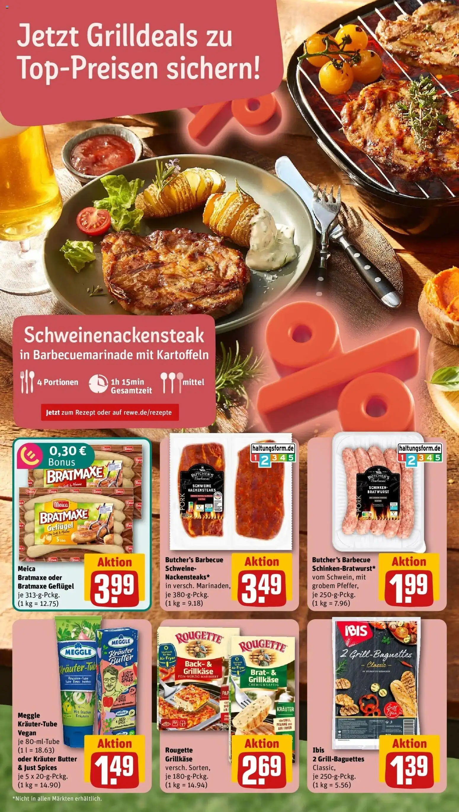 Rewe Prospekt Wegberg	 – gültig ab 10.05.2026 | Seite: 4 | Produkte: Baguette, Meica, Kartoffeln, Steak