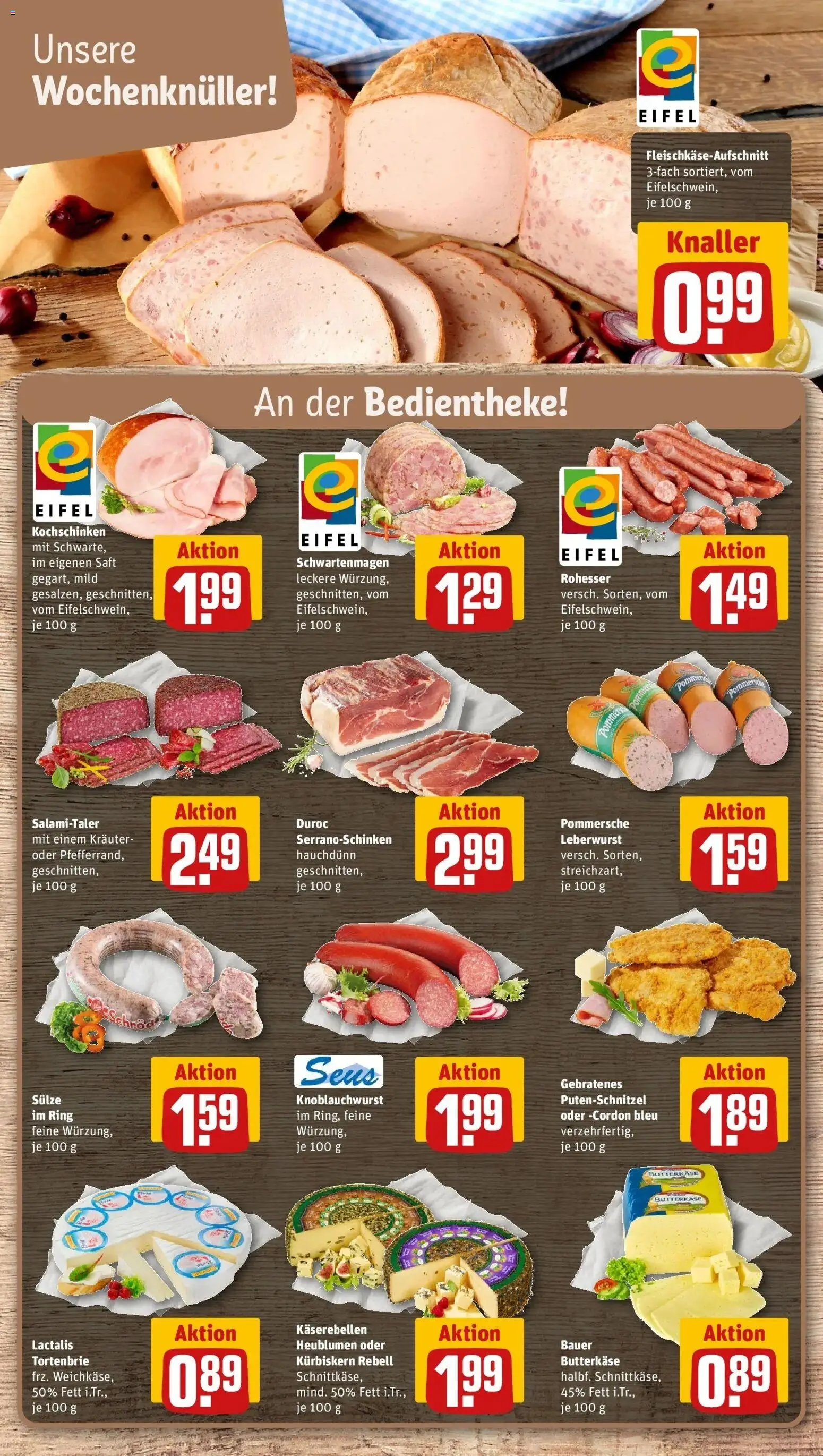 REWE Prospekt ab 19.10.2026 zum Blättern » Angebote | Seite: 13 | Produkte: Putenschnitzel, Saft