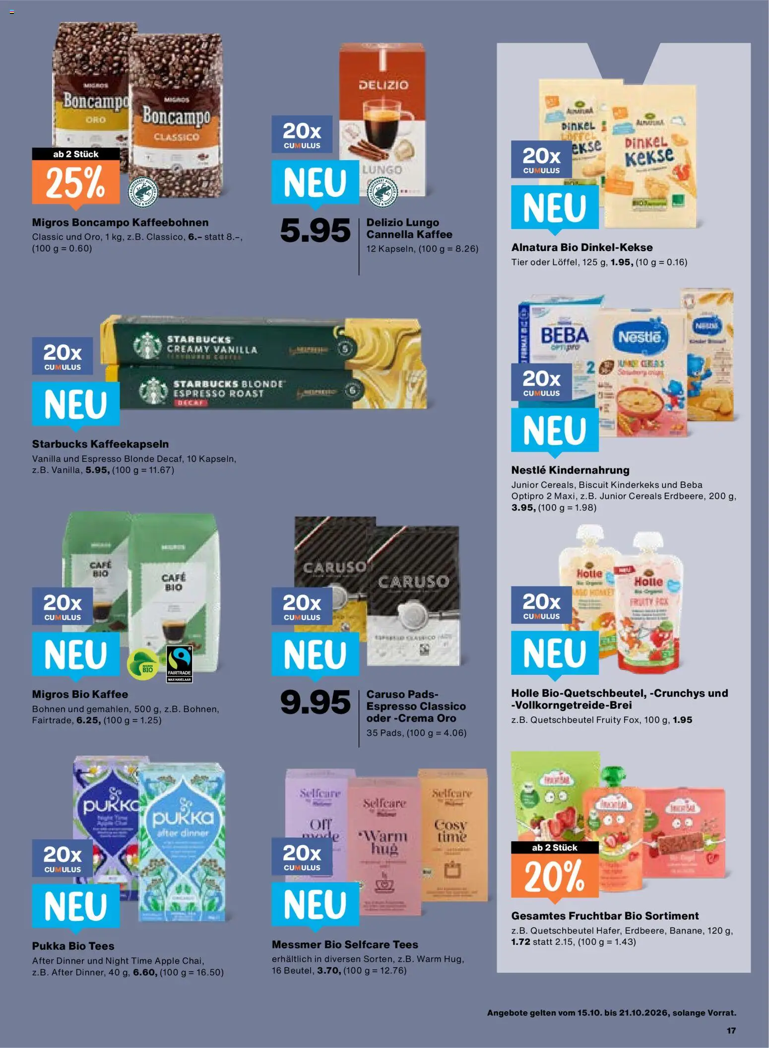 Migros aktionen – gültig ab 15.10.2026 | Seite: 17