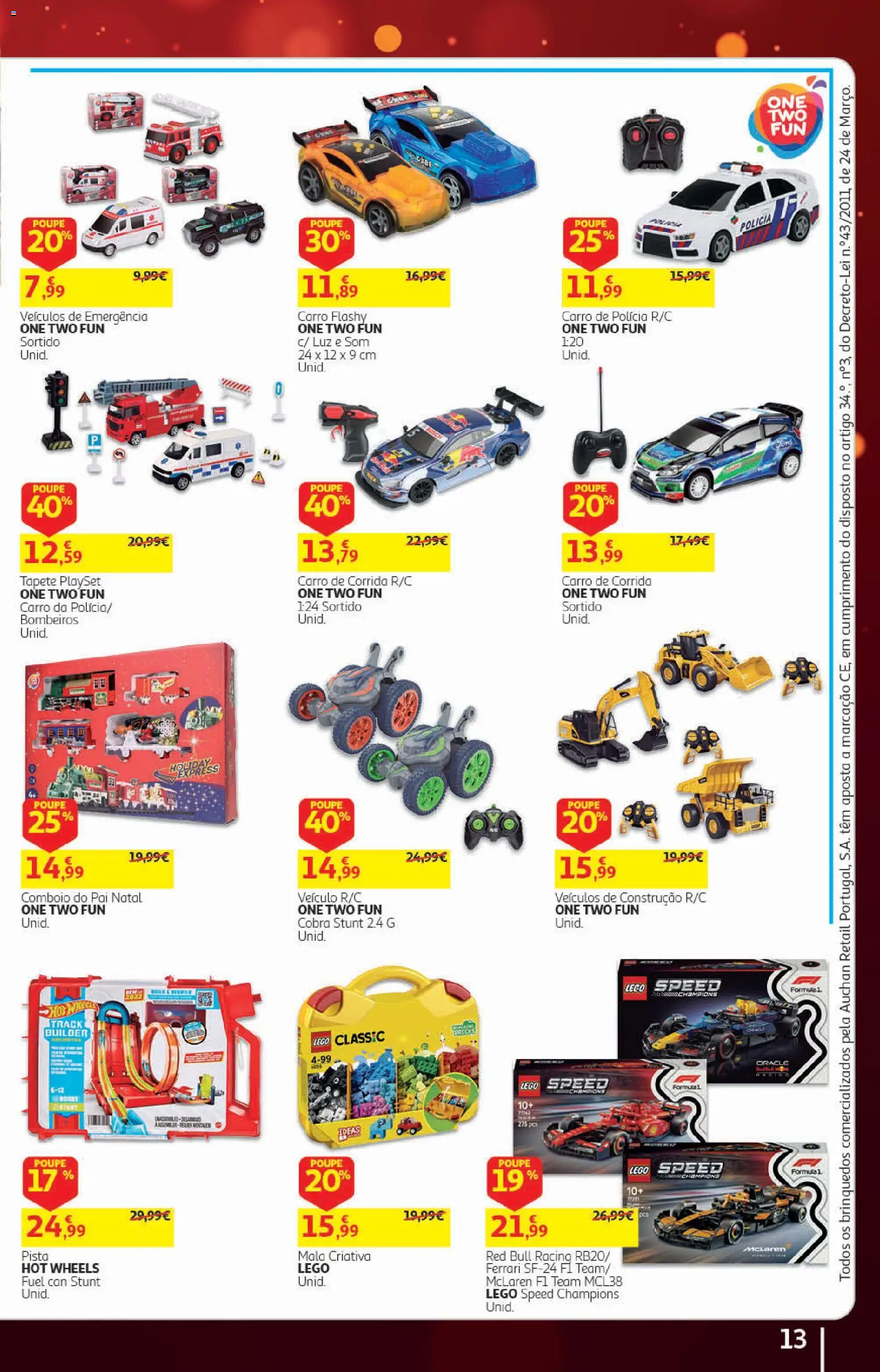 Auchan Halloween │ válido de 21/10/2026 | Página: 13 | Produtos: Red Bull, Tapete, Brinquedos, LEGO