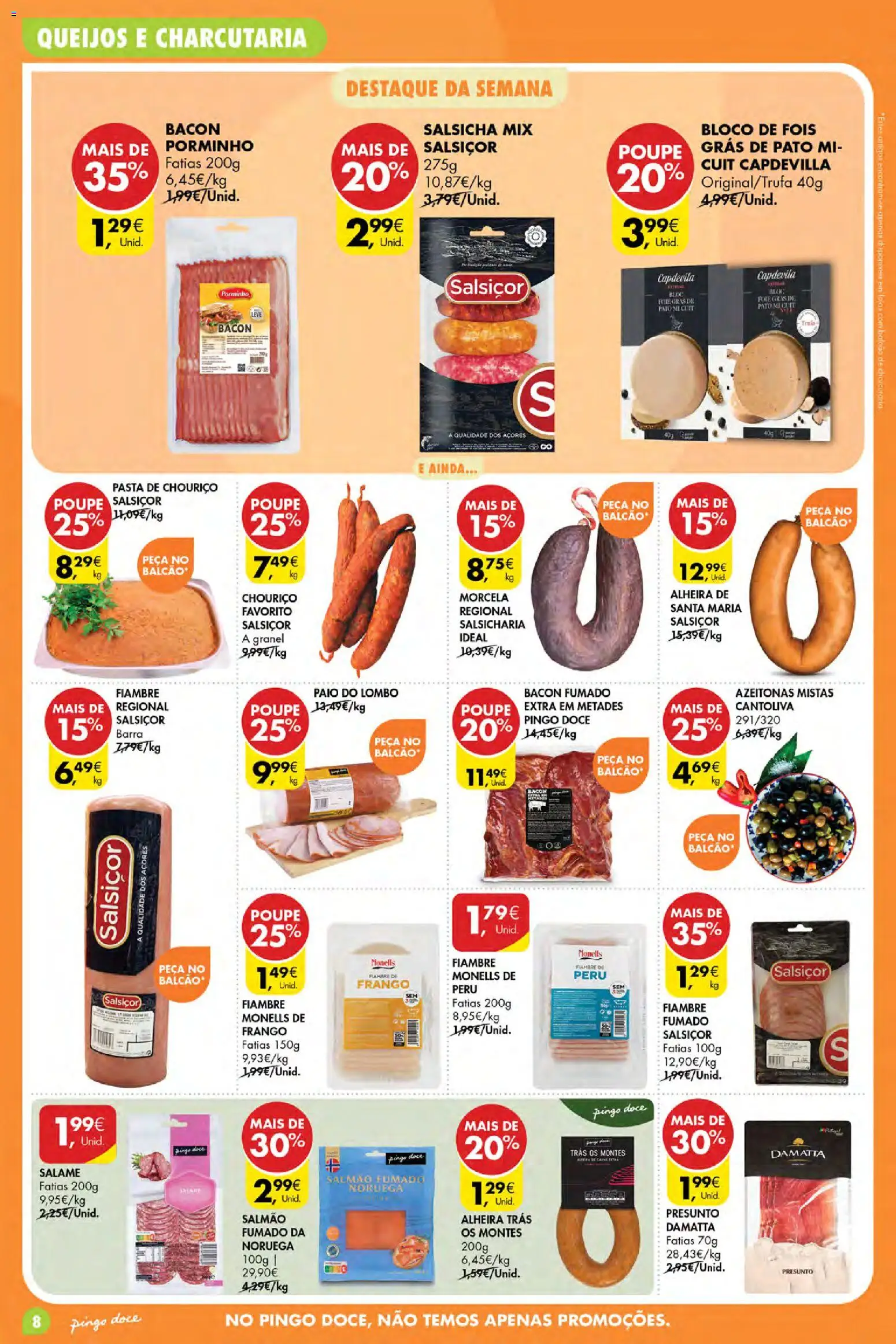 Pingo Doce Poupe Esta Semana Açores │ válido de 23/07/2026 | Página: 8 | Produtos: Frango, Salmão, Salsicha, Lombo