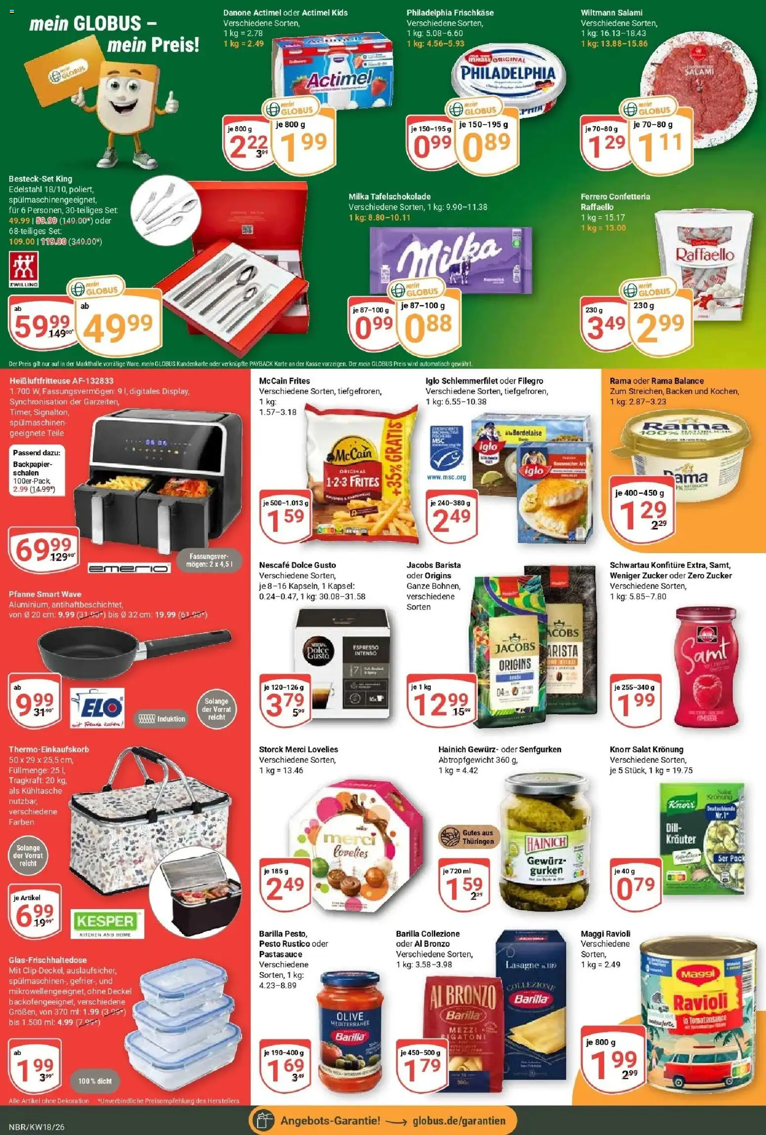 Globus Prospekt Neubrandenburg	 – gültig ab 27.04.2026 | Seite: 4 | Produkte: Merci, Barilla, Knorr, Salat