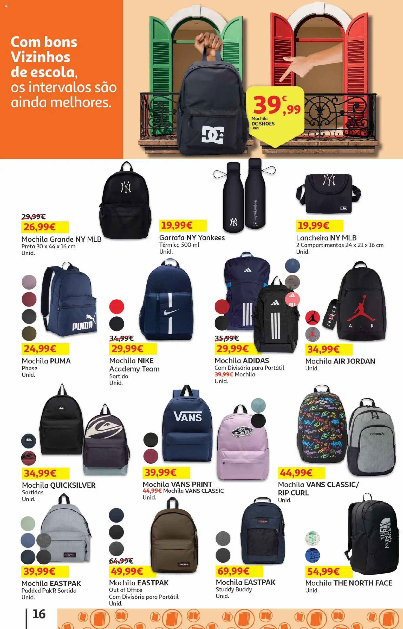 Auchan - Folheto Escolar │ válido de 05/08/2026 | Página: 16 | Produtos: Mochila