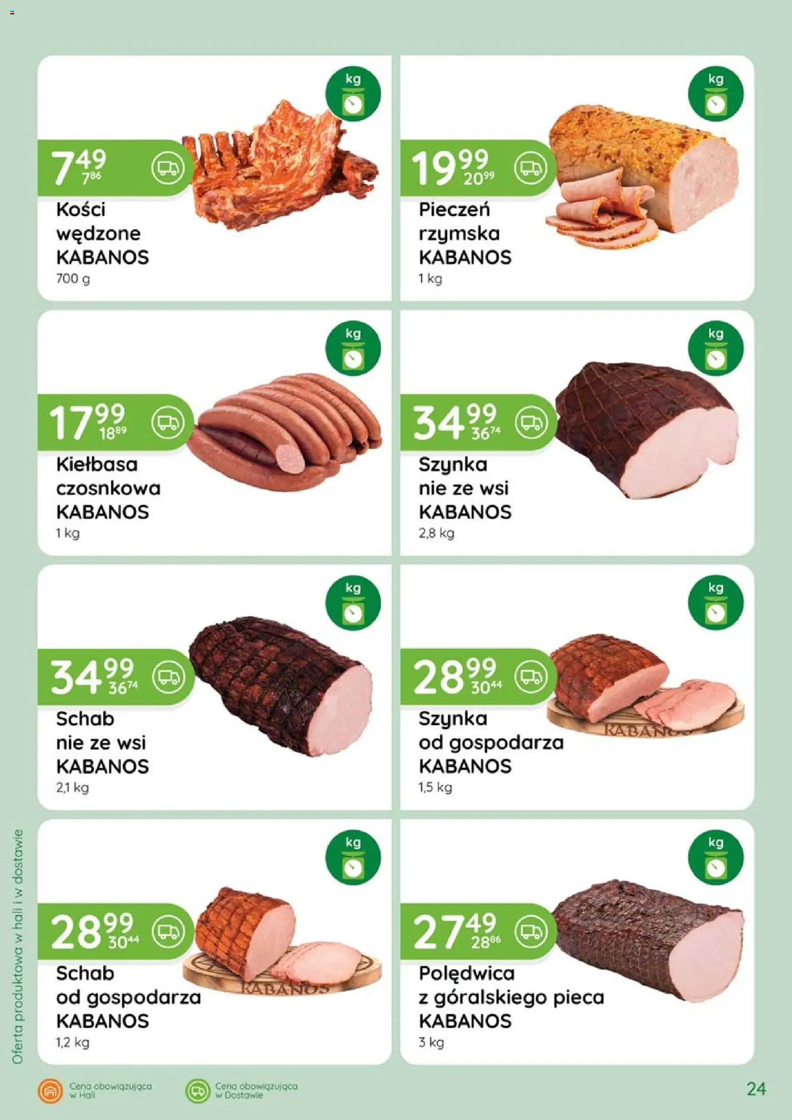 Eurocash gazetka - Katalog Wędlin od 07.05.2026 | Strona: 24 | Produkty: Kiełbasa, Schab, Szynka