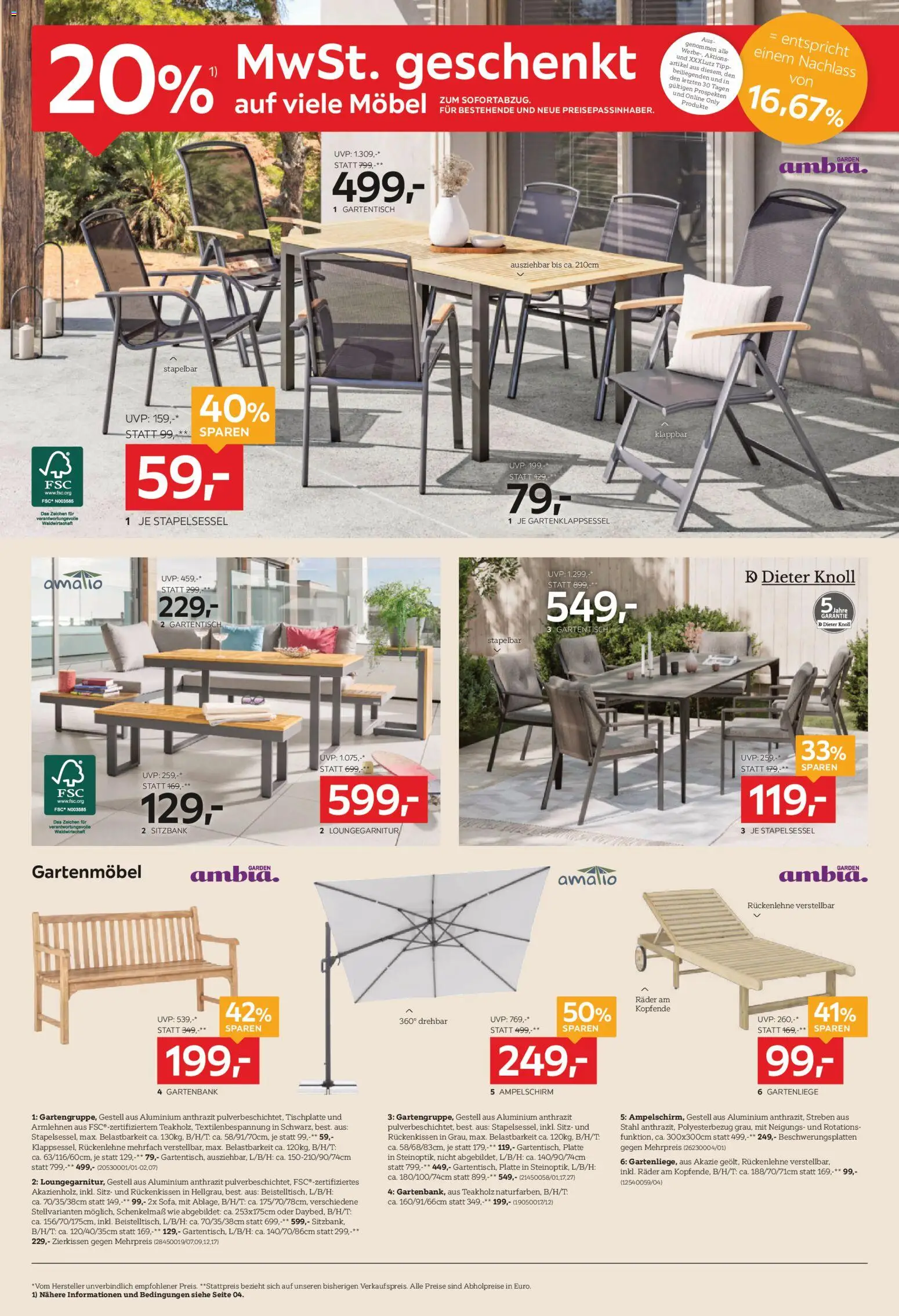 XXXLutz Eröffnung in Mistelbach Alle feiern mit! gültig ab 05.05.2026 | Seite: 10 | Produkte: Gartenmöbel