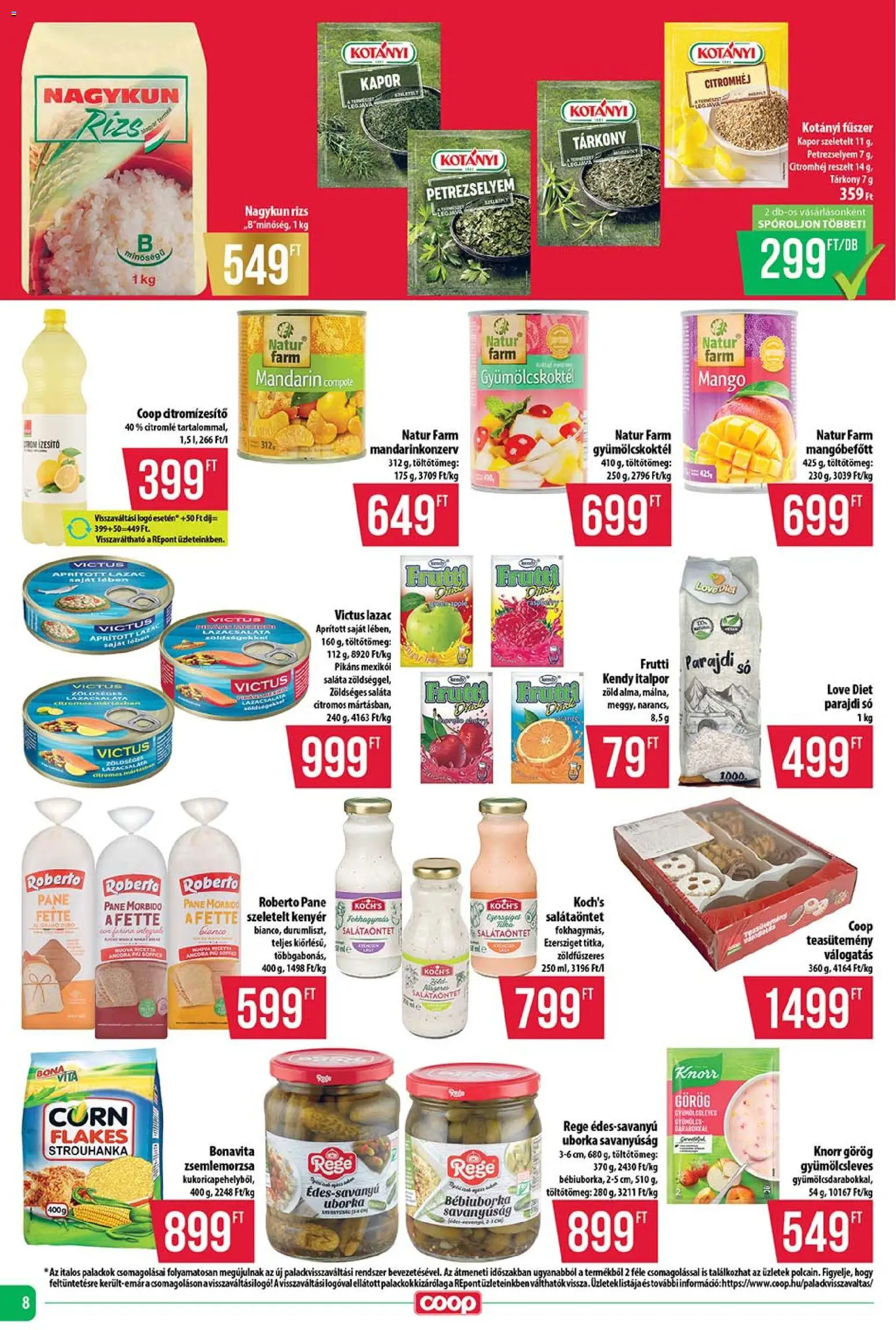 COOP akciós ujság - amely érvényes a következő dátumtól: 14.05.2026 | Oldal: 8