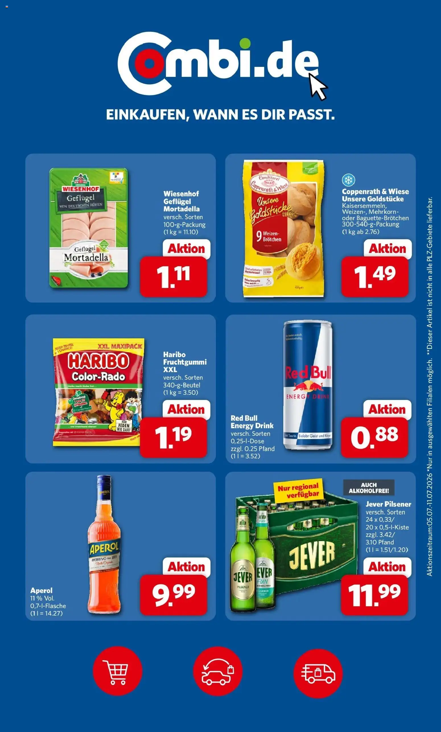 Combi Prospekt Wardenburg – gültig ab 06.07.2026 | Seite: 31 | Produkte: Red bull, Energy, Jever, Aperol